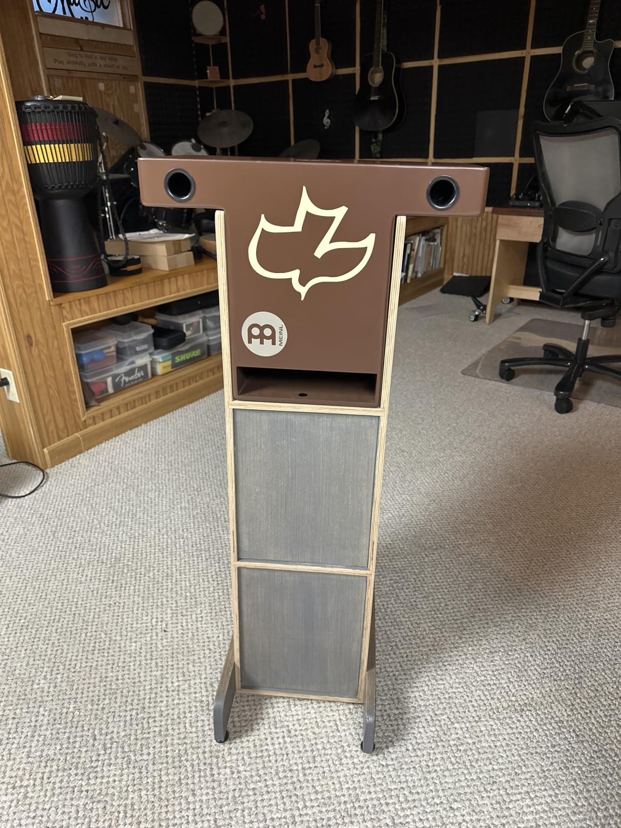 Meinl Slaptop Cajon Box Drum with Internal Snares and Forward Projecting Sound Ports - NOT MADE IN CHINA - Walnut Playing Surface, 2-YEAR WARRANTY (TOPCAJ2WN) customer photo 1