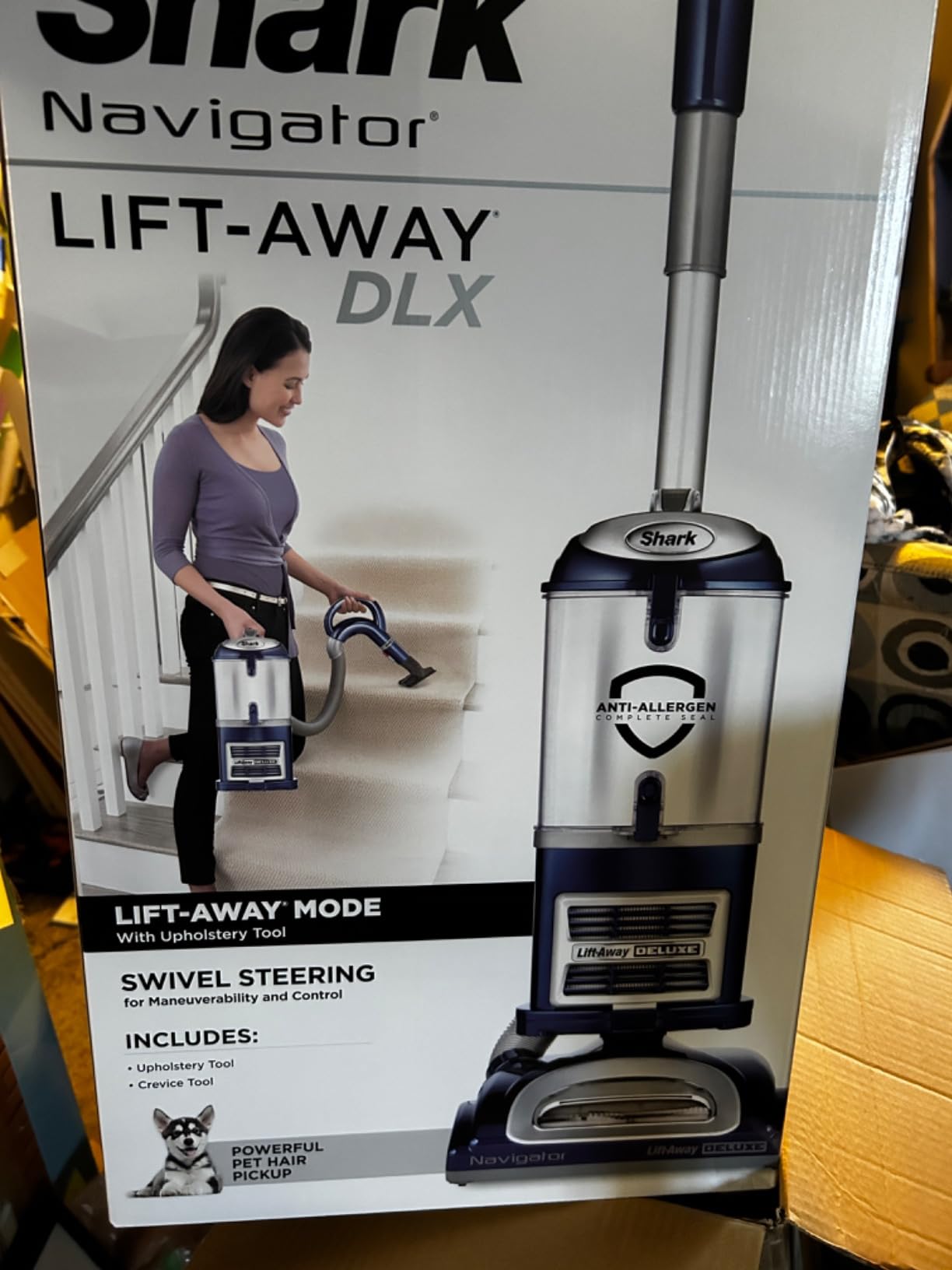 Shark Navigator Lift-Away Vacuum, HEPA, Carpet and Pet Hair, Blue, NV360 customer photo 1