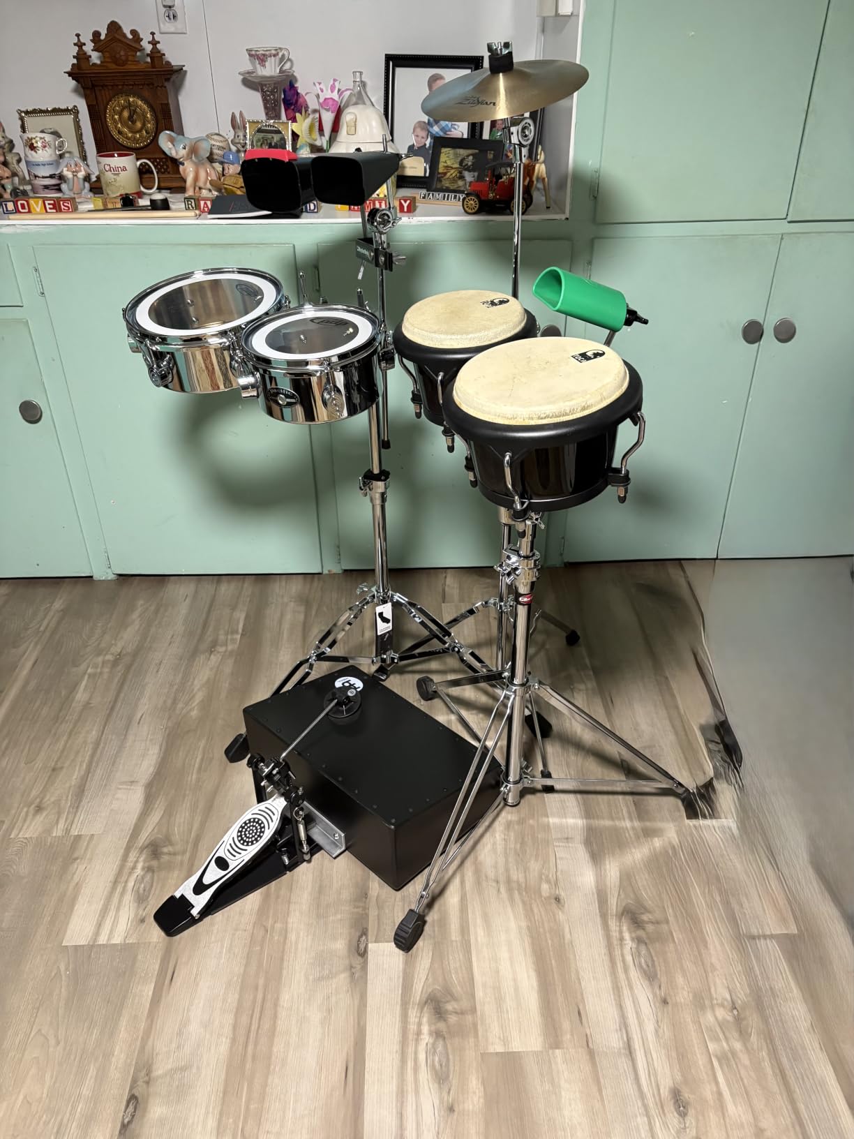 Meinl Percussion BASSBOX Acoustic Cajon Stomp Box with L-Shaped Beater, Black customer photo 1