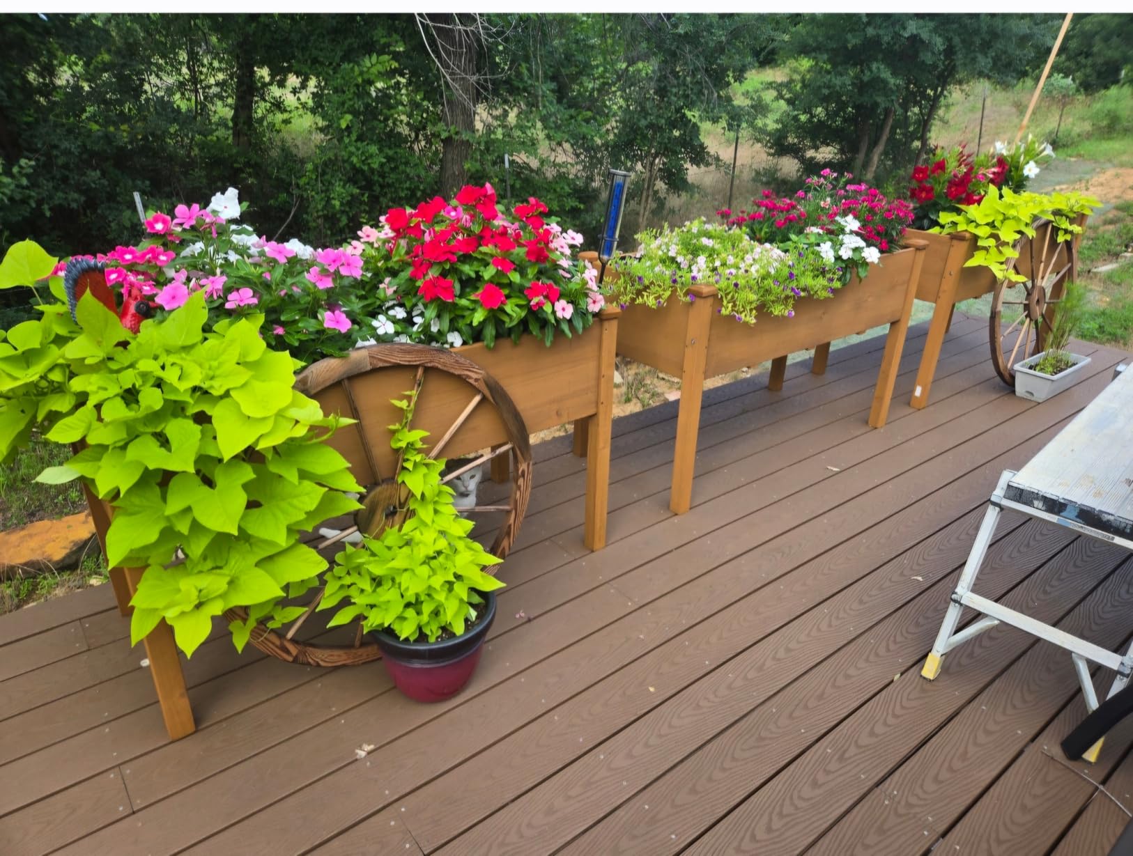 Best Choice Products 48 x 24 x 30 Inches Raised Garden Bed, Elevated Wood Planter Box Stand for Backyard, Patio, Balcony with Bed Liner, 200 Pound Capacity - Natural customer photo 2