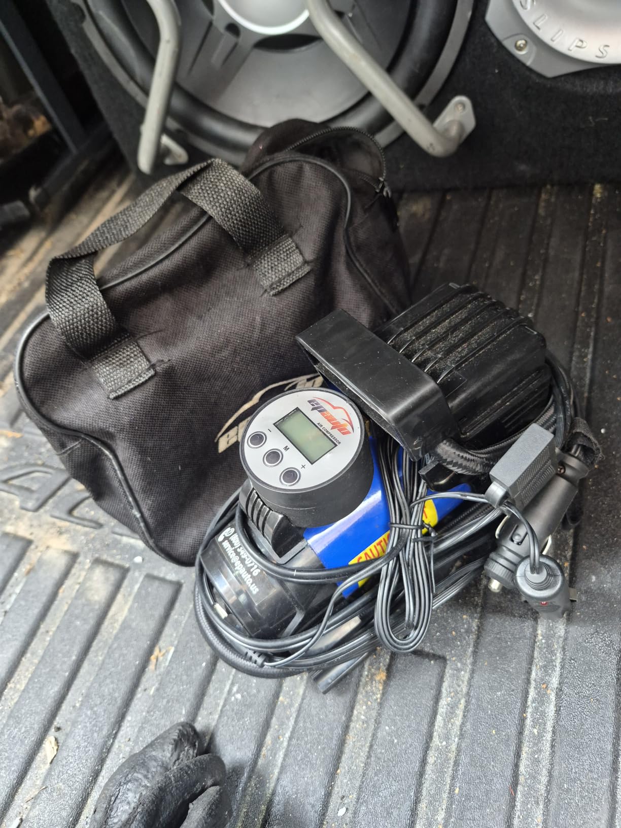 EPAuto 12V DC Portable Air Compressor Pump, Digital Tire Inflator customer photo 1