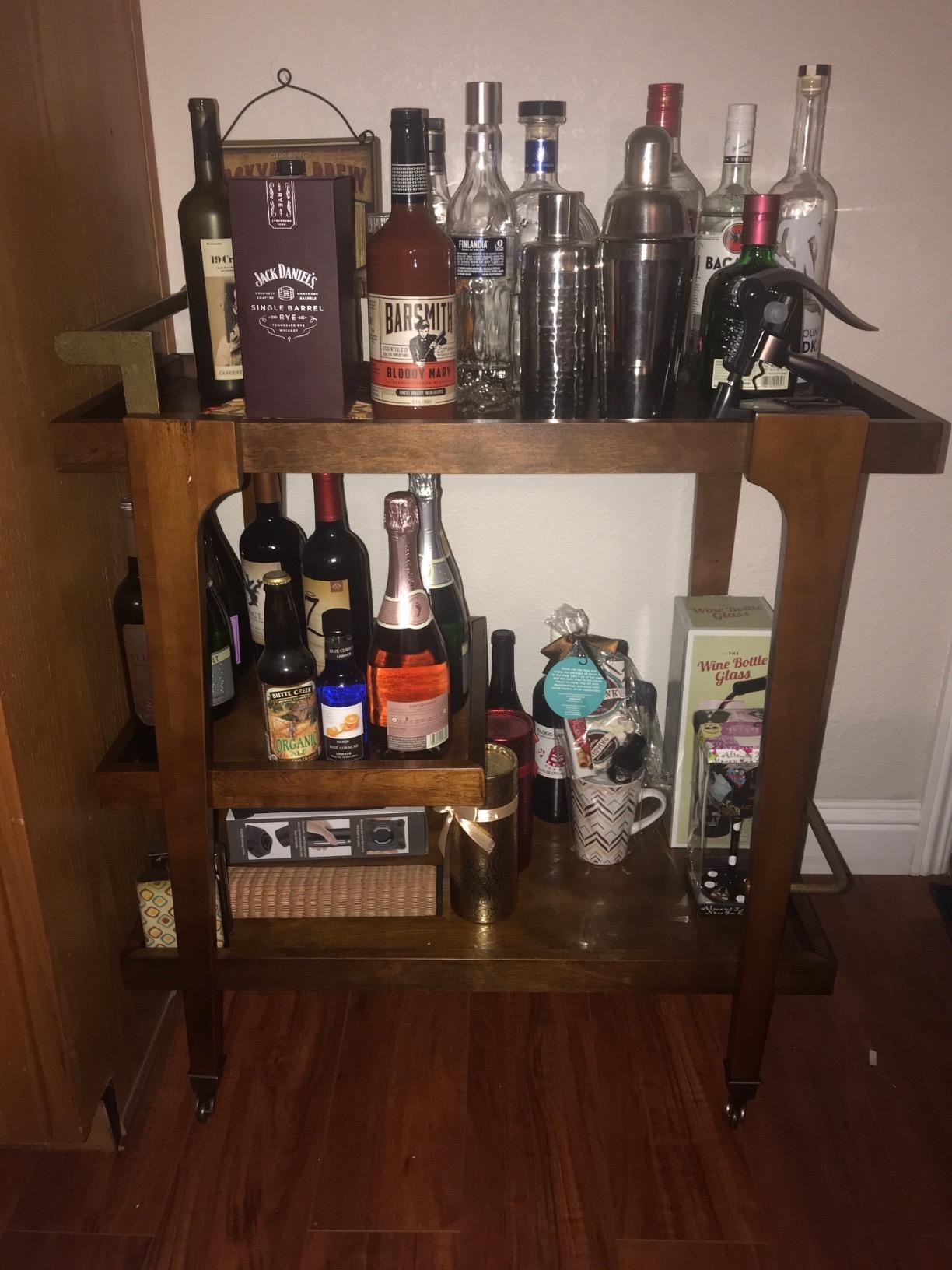 Holly & Martin Zhori Midcentury Modern Bar Cart customer photo 2