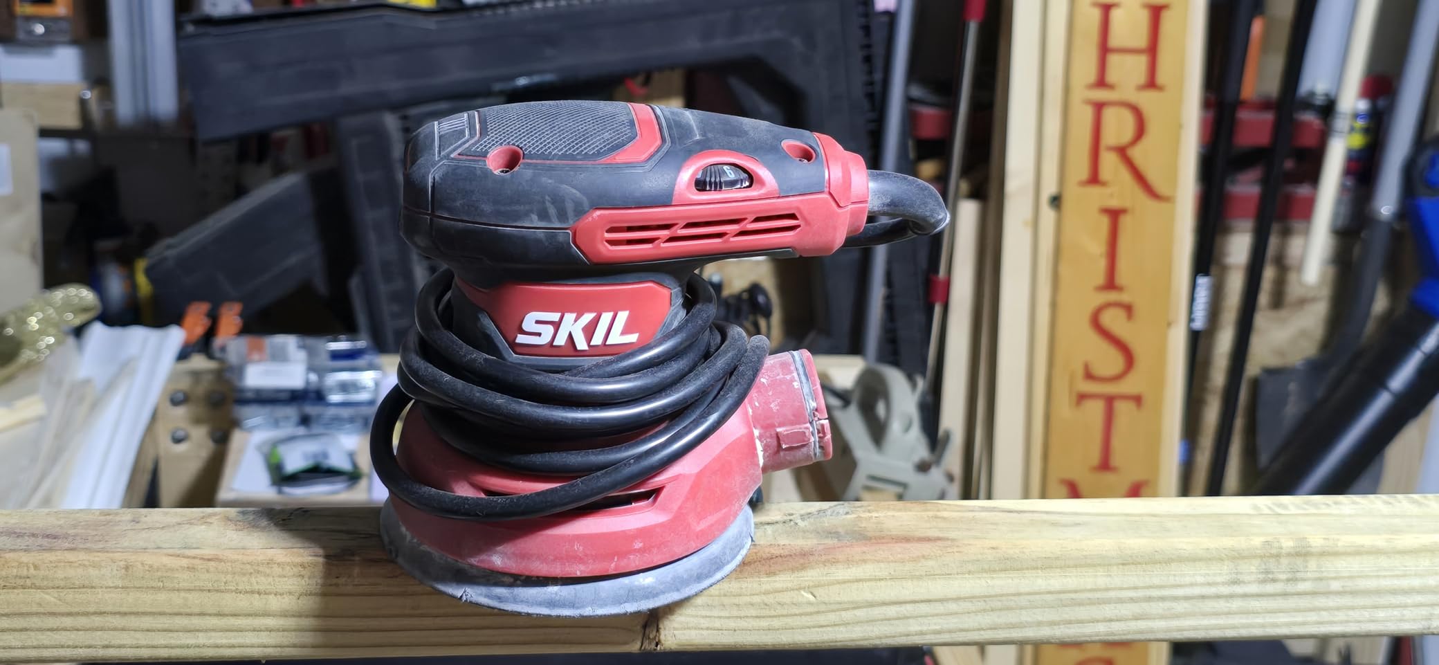 SKIL 5” Random Orbital Sander with Cyclonic Dust Box & 3pc Sanding Sheet - SR211601, Multicolor customer photo 2