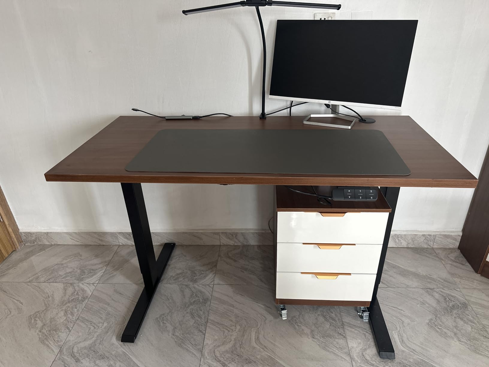TOPSKY Dual Motor Electric Standing Desk Frame, Height Adjustable Sit Stand Base for Home Office, Fits Table Tops up to 70.8 x 31.5 Inch, 225 lb Capacity (Black, Without Stand) customer photo 1