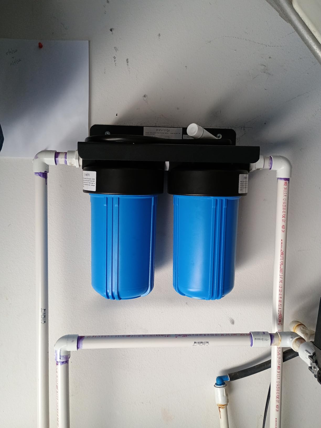 Waterdrop WHF21-FG 2-Stage Whole House Water Filter System, 5 Micron customer photo 2