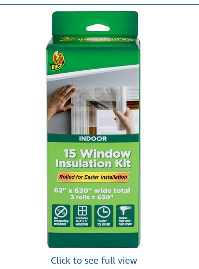Duck Brand Winter Window Insulation Kit - Window Seal Rolled Shrink Film Covers Up to 15 Windows customer photo 2
