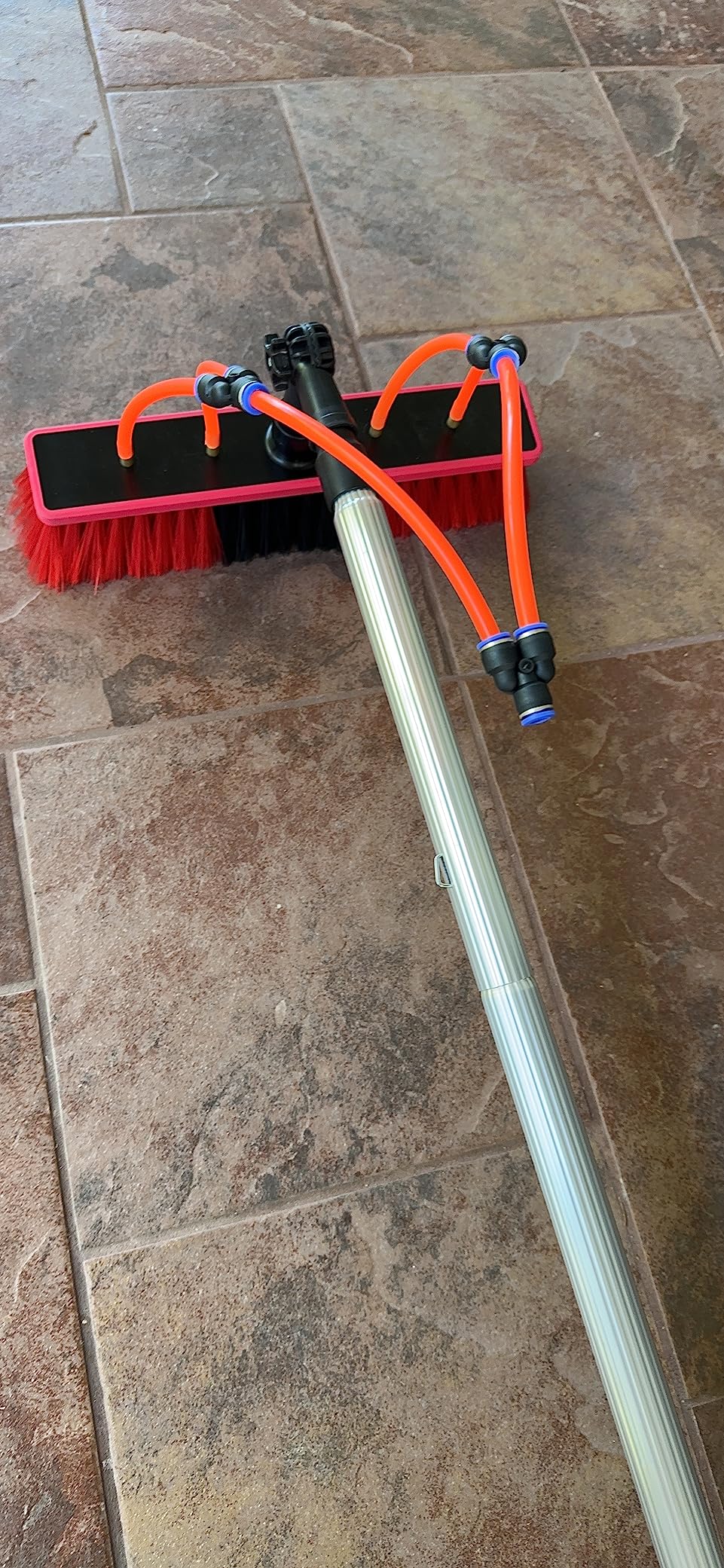 26 Feet Reach Solar Panel Cleaning Brush & Pole Water Fed Pole Kit, Suitable for High Windows Cleaning, Solar Panel Cleaning customer photo 2