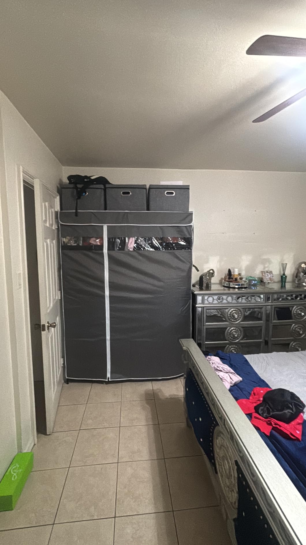 Raybee Clothes Rack, Heavy Duty Portable Closet with Cover, 3 Rods, 800LBS | Heavy Duty, Tool-free Assembly, Adjustble, 3 Rods & 9 shelves, Freestanding, Covered, Zippered, Space Saving for Bedroom,Dorm customer photo 1