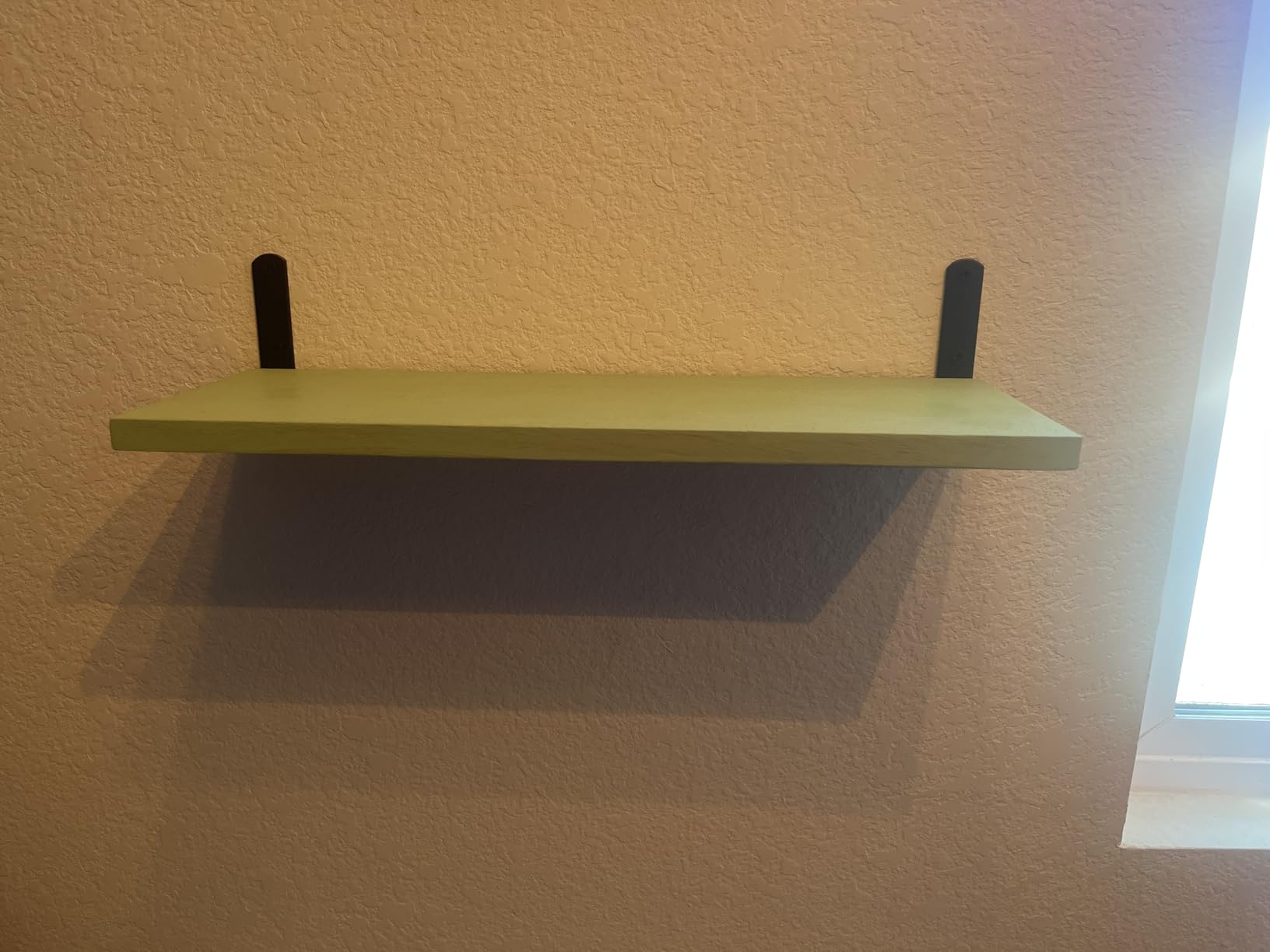 DOLLFIO Floating Shelves, 3 Sets Wall Shelves, Wooden Floating Shelves for Wall Decor, Wall Mounted Floating Bathroom Shelf for Storage, Floating Book Shelf for Bedroom, Living Room - Rustic Brown customer photo 2