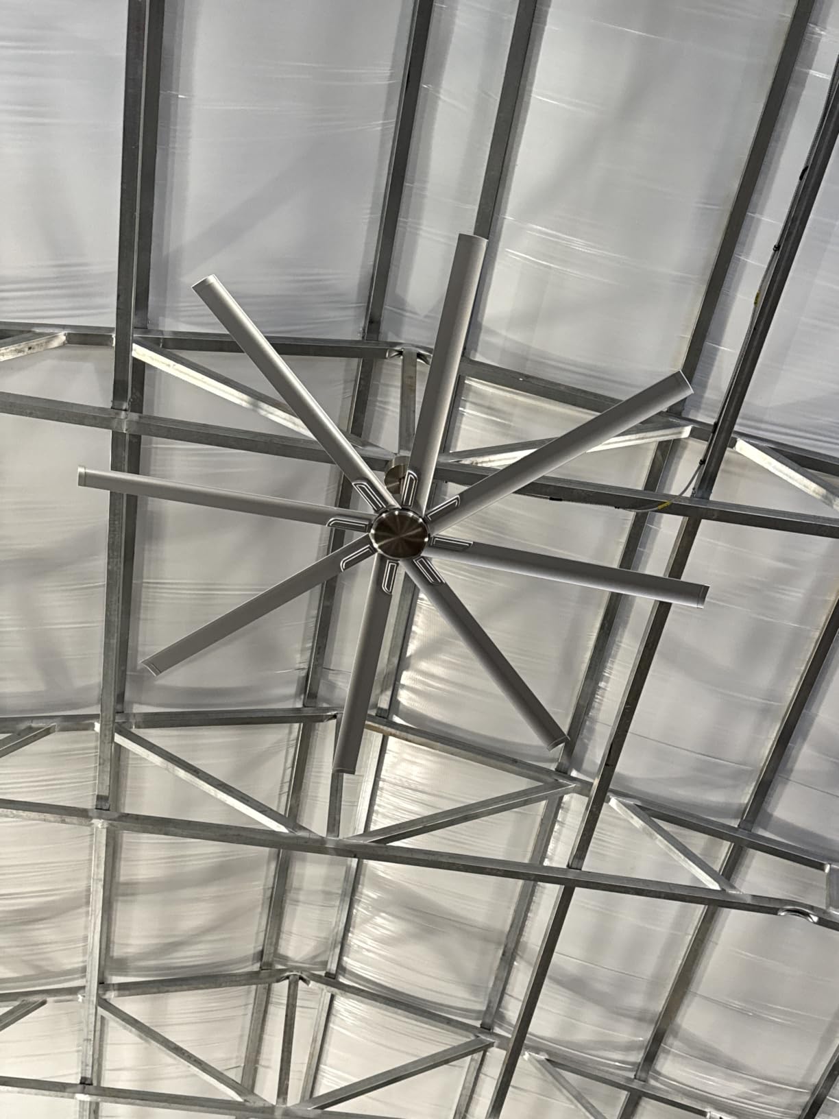 ZMISHIBO 96 Inch Industrial Ceiling Fan without Light, 8 Aluminum Blades customer photo 1