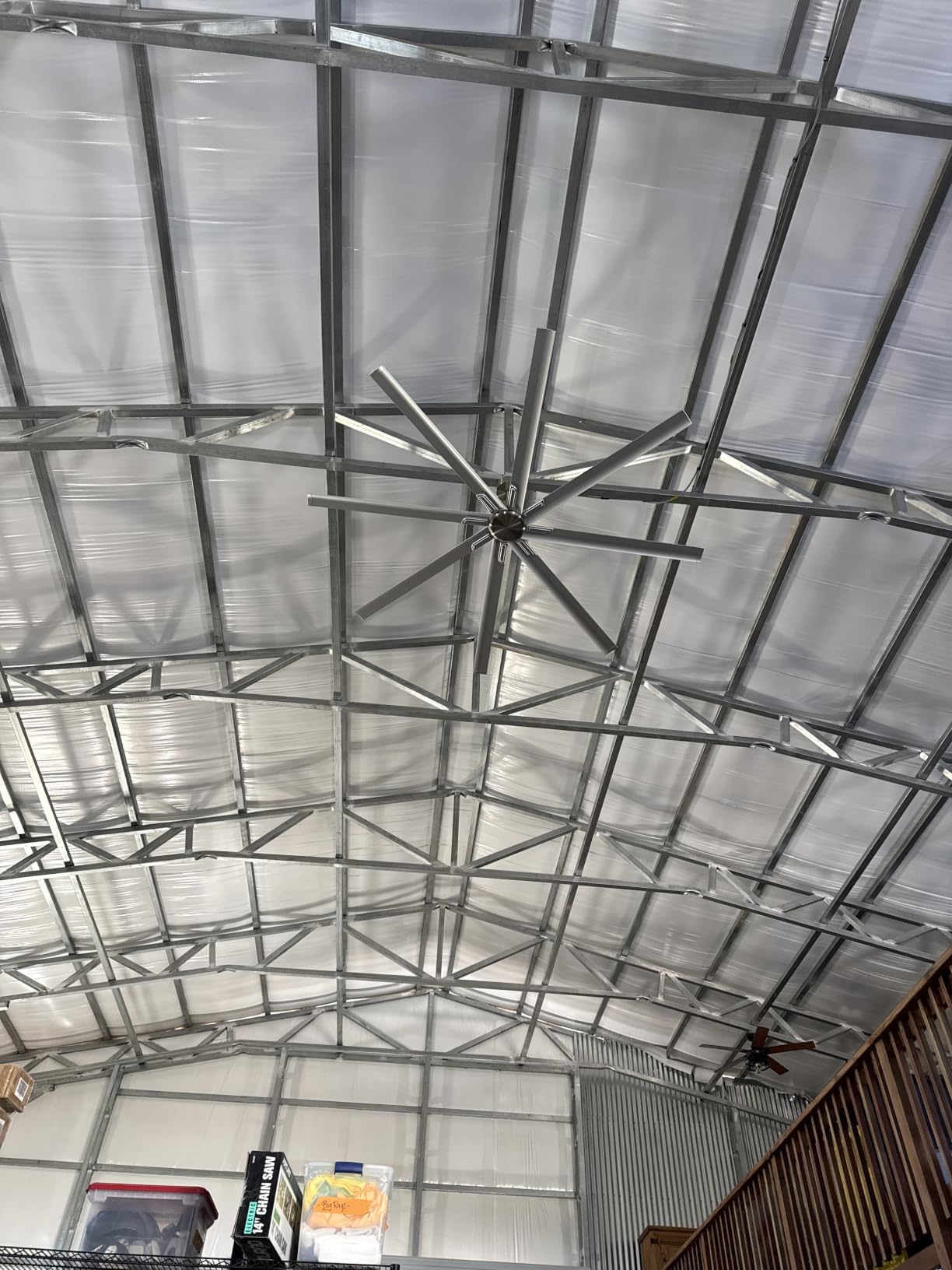 ZMISHIBO 96 Inch Industrial Ceiling Fan without Light, 8 Aluminum Blades customer photo 2