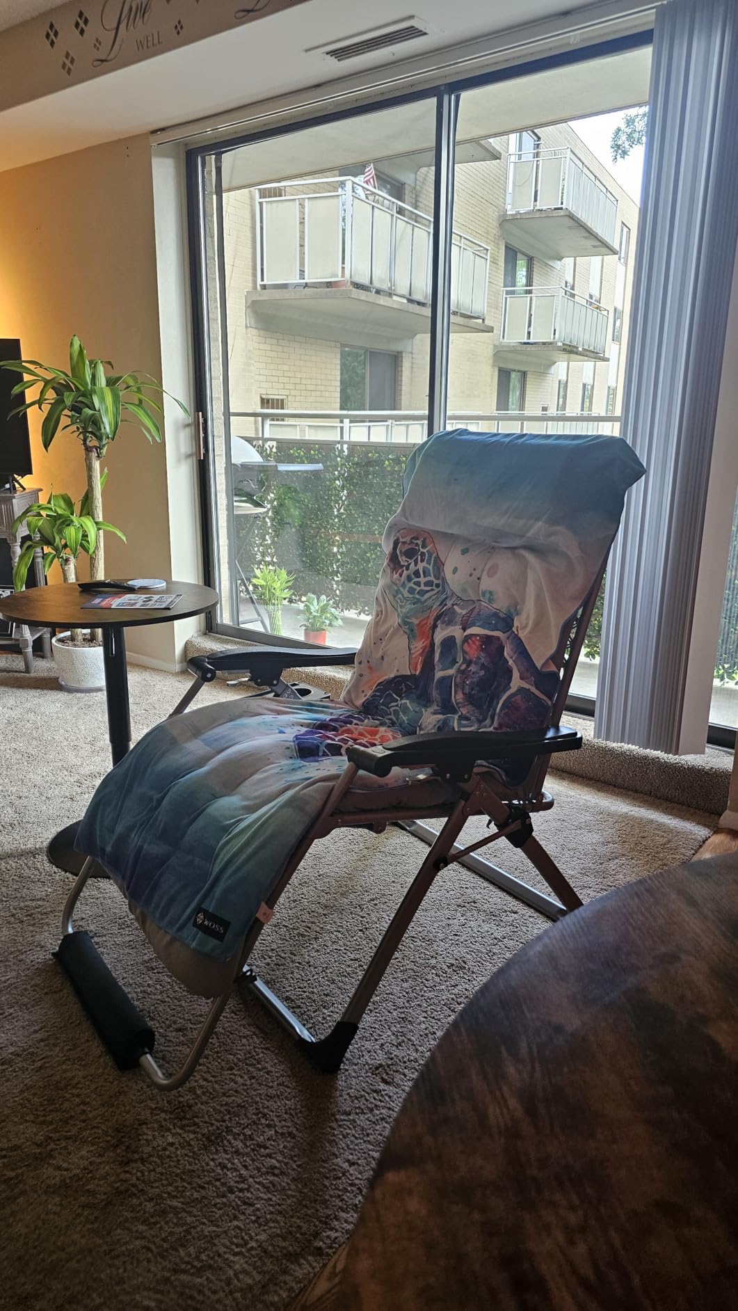 Slendor Oversized Zero Gravity Chairs XXL, 33In Padded Zero Gravity Lounge Chair, Lawn Recliner, Folding Patio Reclining Chair w/Aluminum Alloy Lock, Headrest, Cup Holder, Support 500lbs, Black customer photo 2