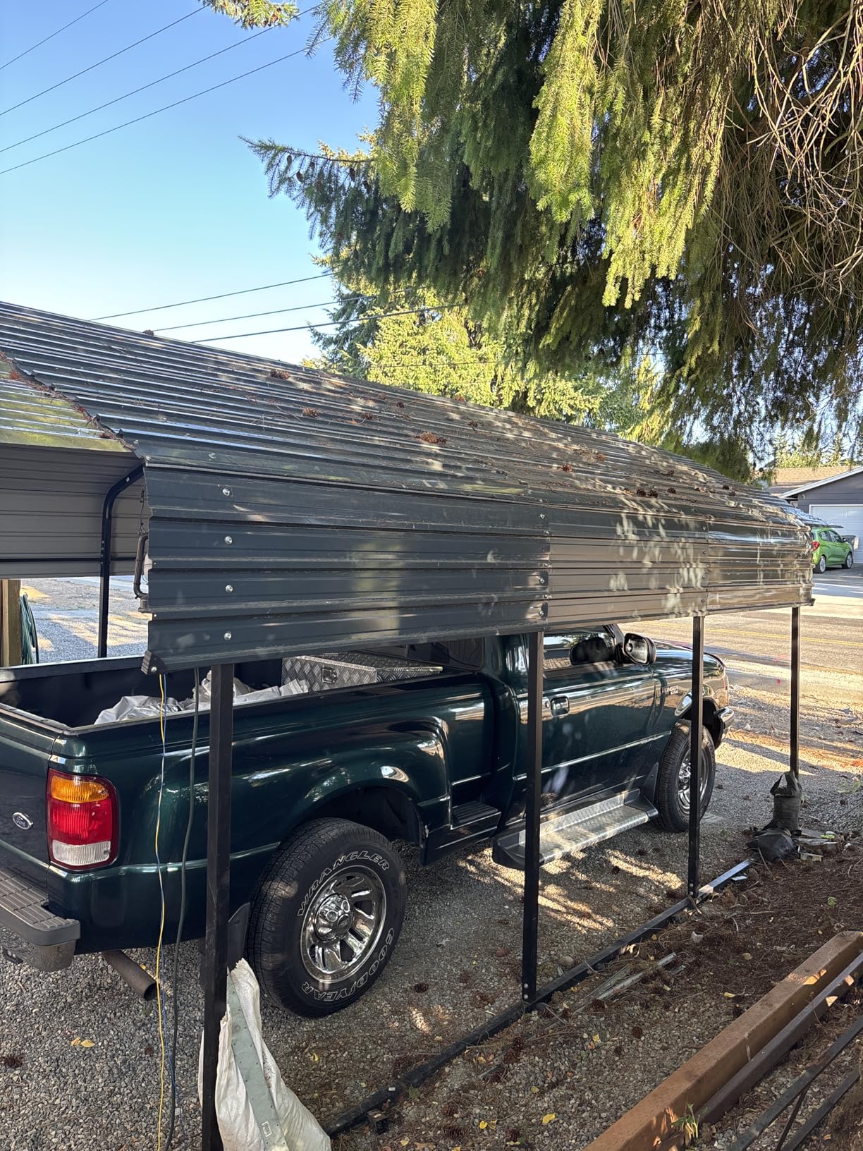 Real Relax 10'x15' Heavy Duty Metal Carport, Grey | Heavier Frame, Galvanized Roof, Outdoor Garage Car Shelter Shade for Car and Boats customer photo 2
