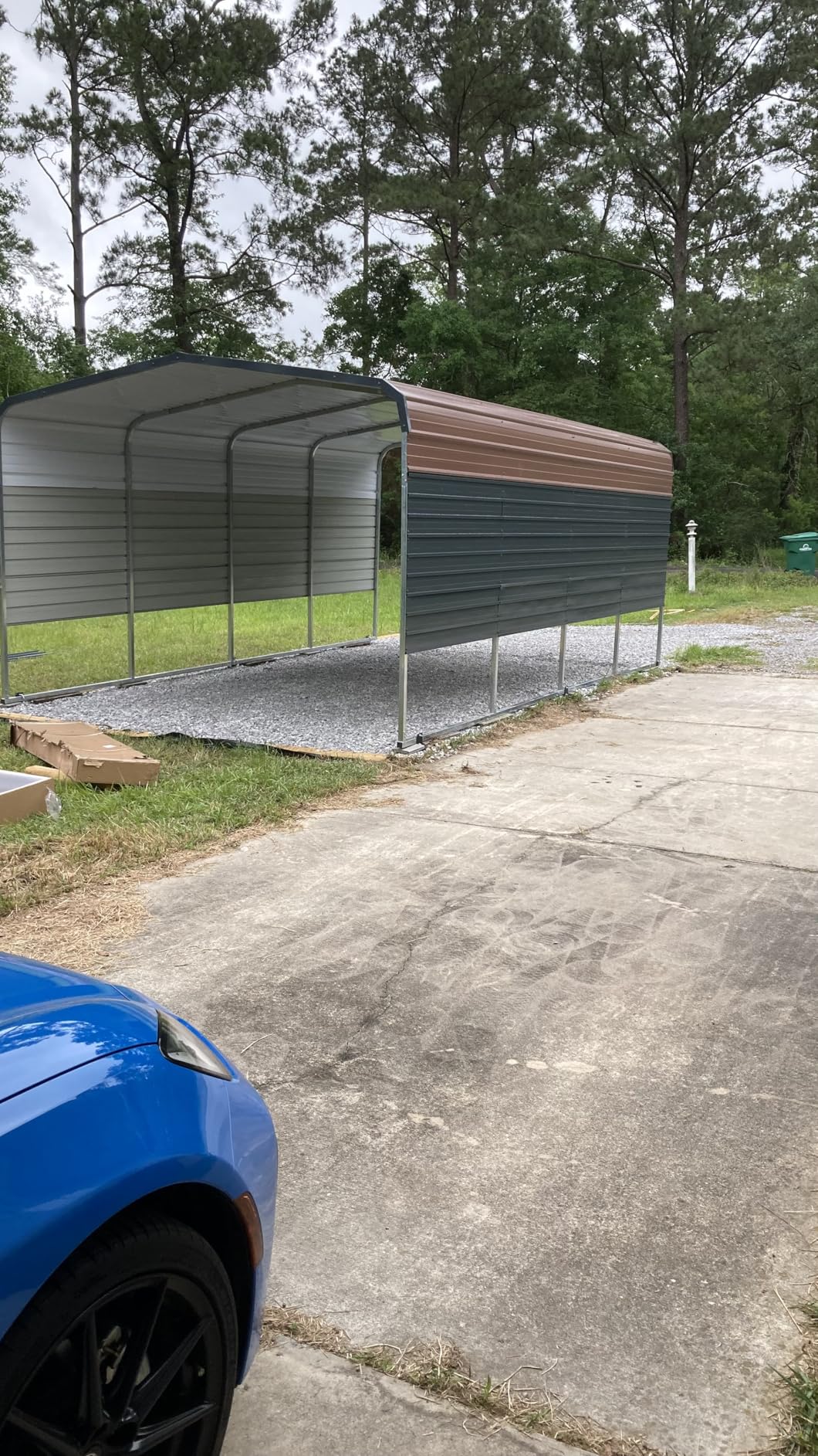 Xilingol Metal Carport, Heavy Duty Carport Canopy with Galvanized Steel Frame and Roof, Outdoor Storage Shed, Car Tent Garage Shelter for Pickup, Truck, Boat and Tractor (12x20 FT) customer photo 2