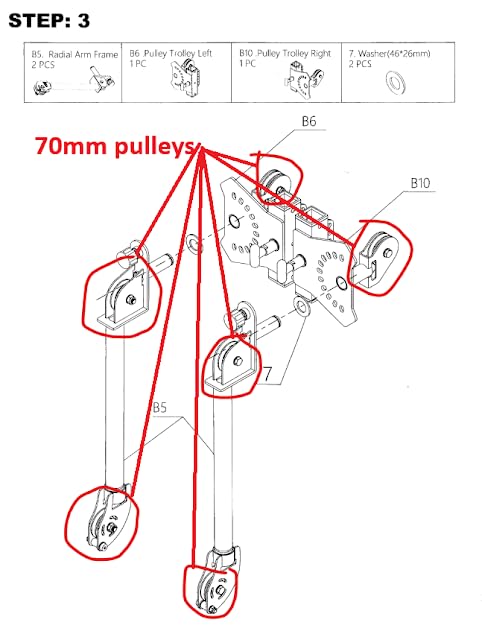 GMWD Cable Machine Home Gym, Wall Mounted Cable Machine with Dual Swivel Arms and 22 Adjustable Positions, All-in-One Cable Crossover Machine for Home Gym, Black customer photo 1
