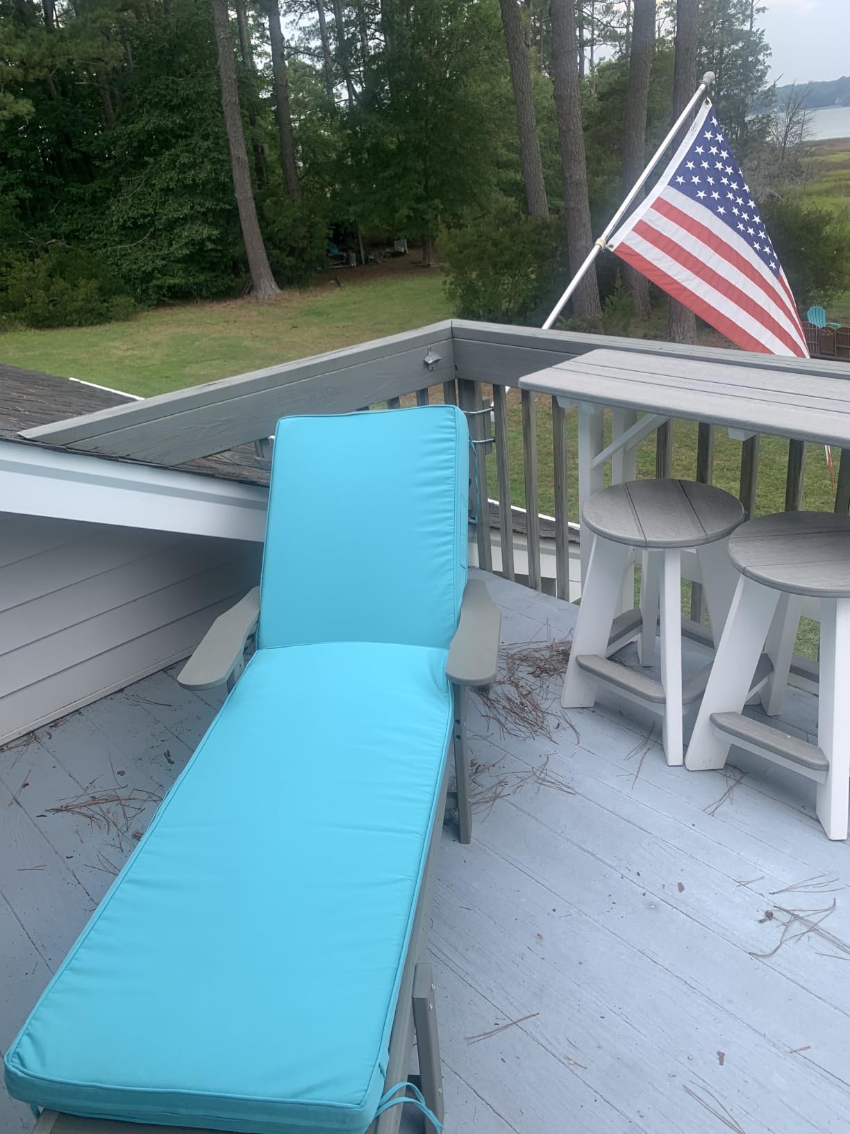 Outdoor Chaise Lounge Chair Set of 2, Patio Lounge Chairs for Outside, HDPE Lounge Chairs with Wheels & Cup Holder, Poly Lounge Chair with 5 Position for Poolside, Deck, White customer photo 2