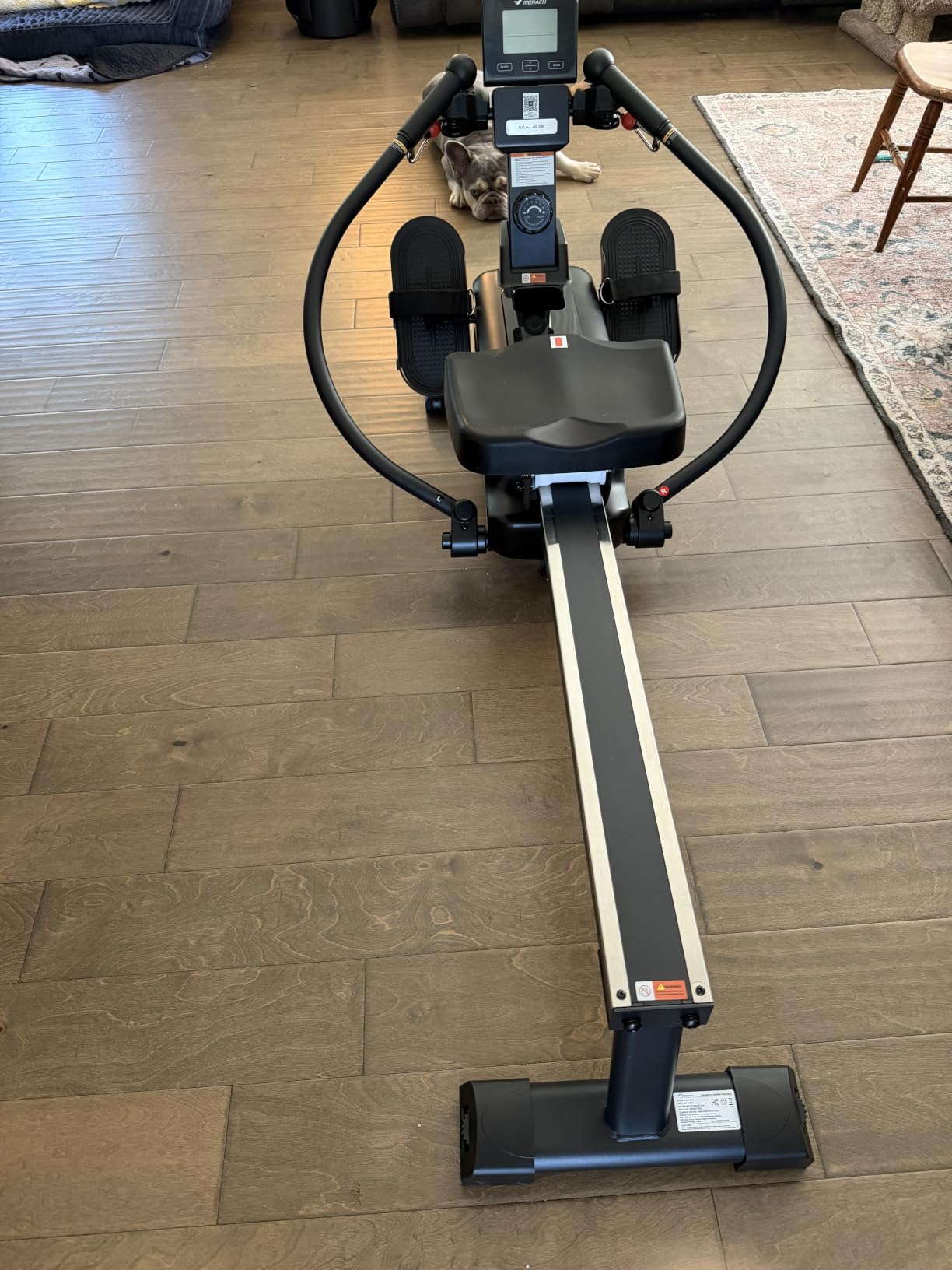 Merach RS3 Scull Rowing Machine for Home, Simulate Real Row, Ergonomic Seat | 16 Levels Quiet Magnetic Resistance, Multiple Rower Modes, Full-Body Workout, Multi-App Support, Max 350 lbs Capacity customer photo 1