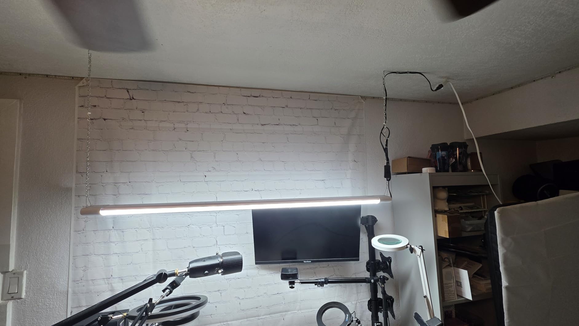 ALUSSO® LED Shop Lights 4FT for Garage, 4800LM Adjustable 20W/30W/40W, 5CCT 2700K 3000K 4000K 5000K 6500K, 120V, Warm to Cool Daylight Linkable Shop Lights for Workshop, ETL, 2 Pack customer photo 2