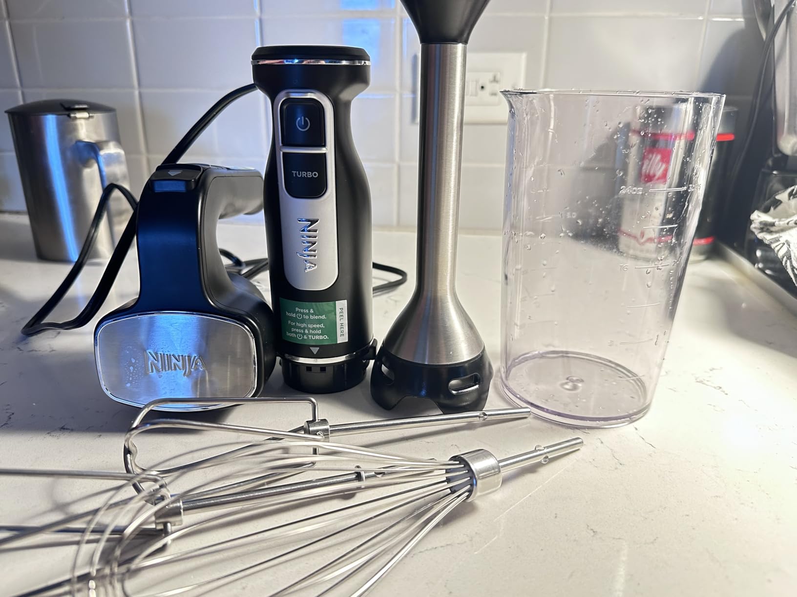 Ninja Immersion Blender & Whisk, 4 Speeds, 4oz Cup, Deep Navy, CI201ND customer photo 1