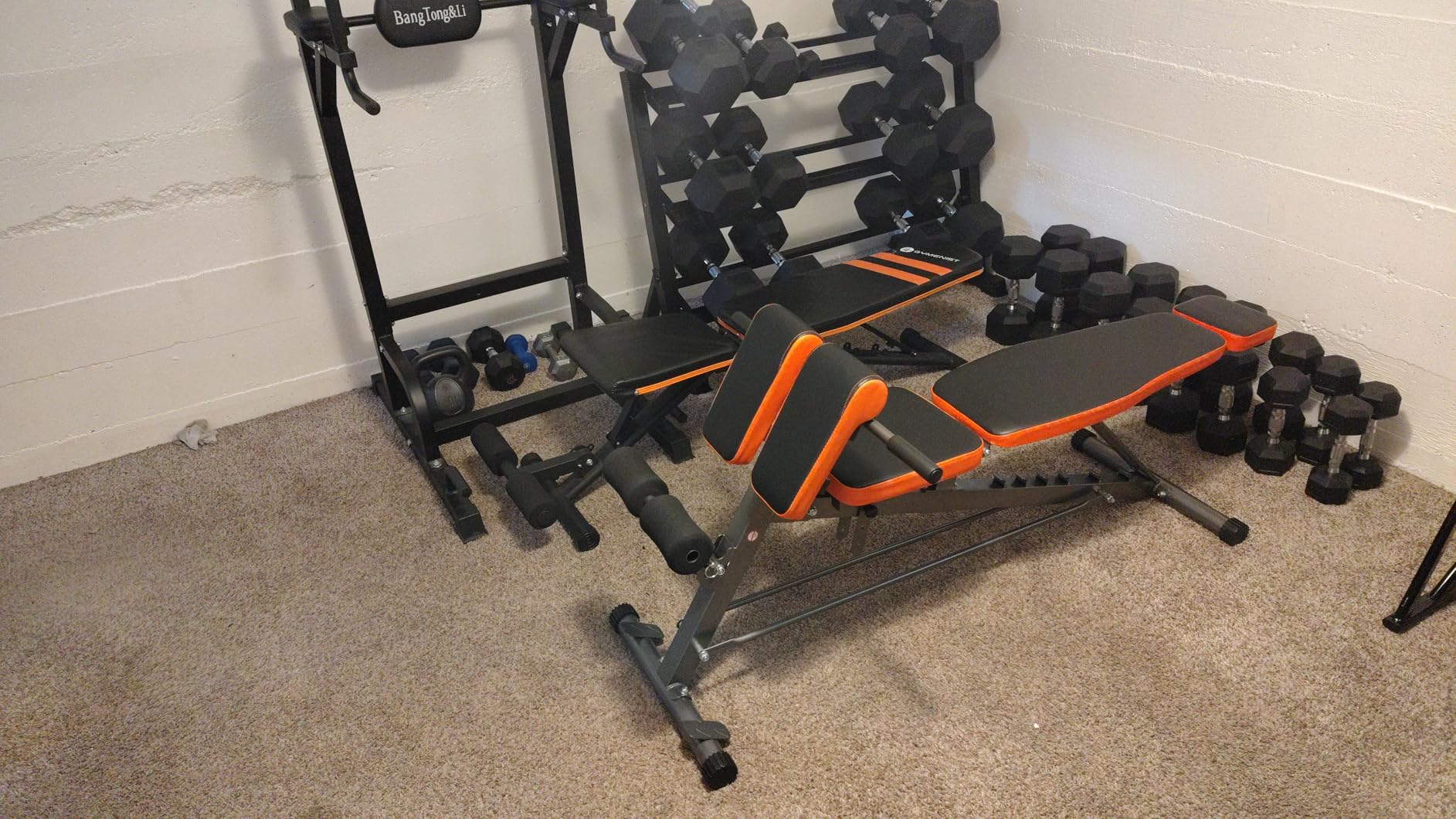 XDDIAS Roman Chair, Adjustable Weight Bench Back Extension Machine for Home Gym customer photo 2