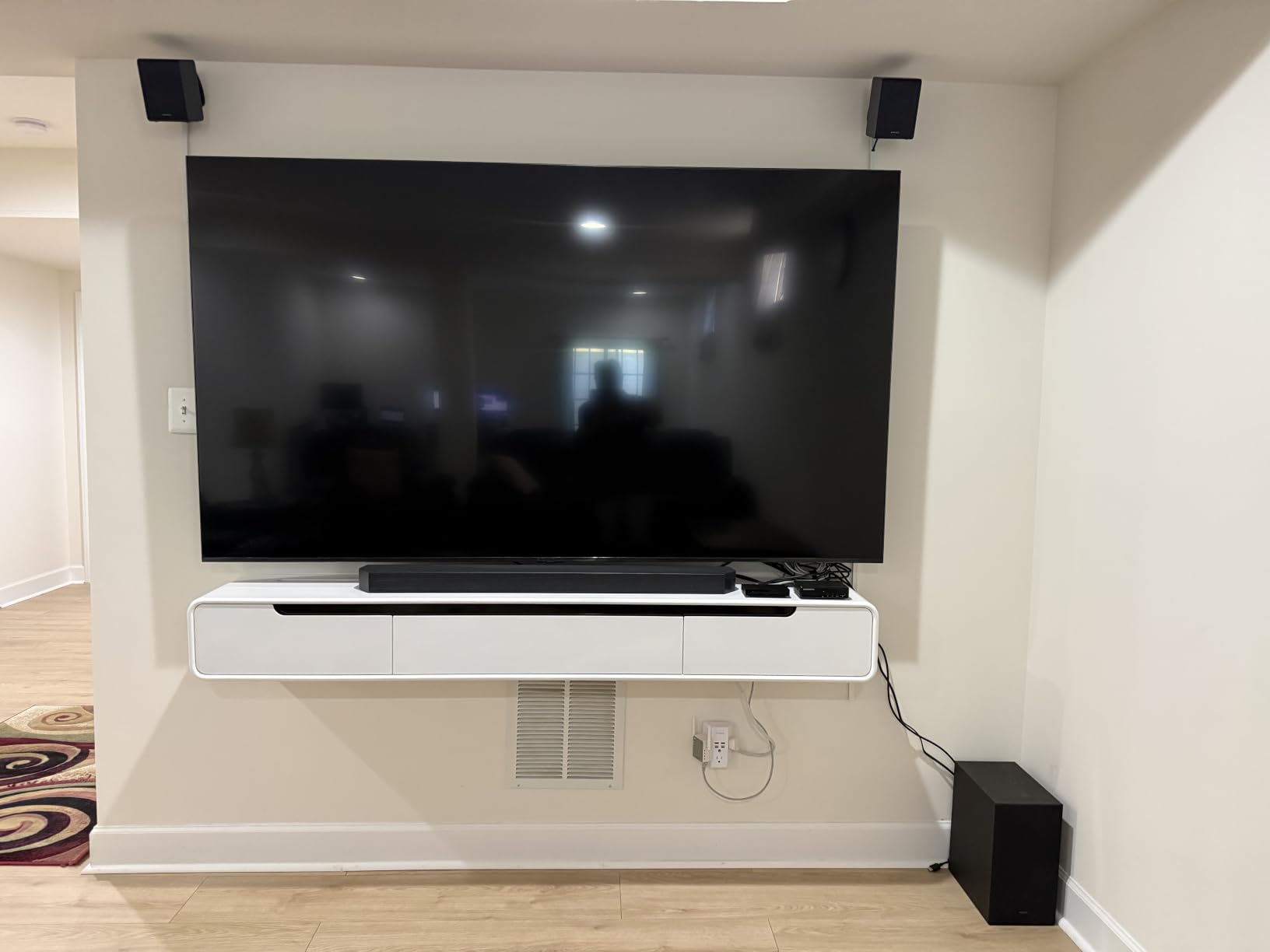 basenji Fully-Assembled Floating TV Stand - 71