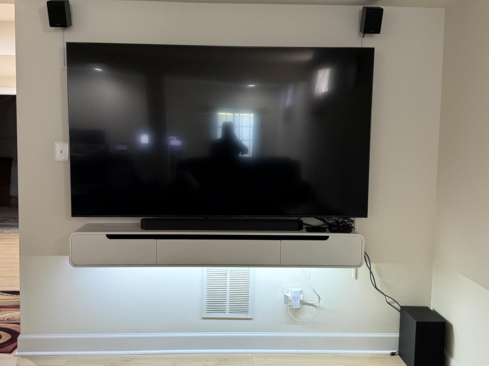 basenji Fully-Assembled Floating TV Stand - 71
