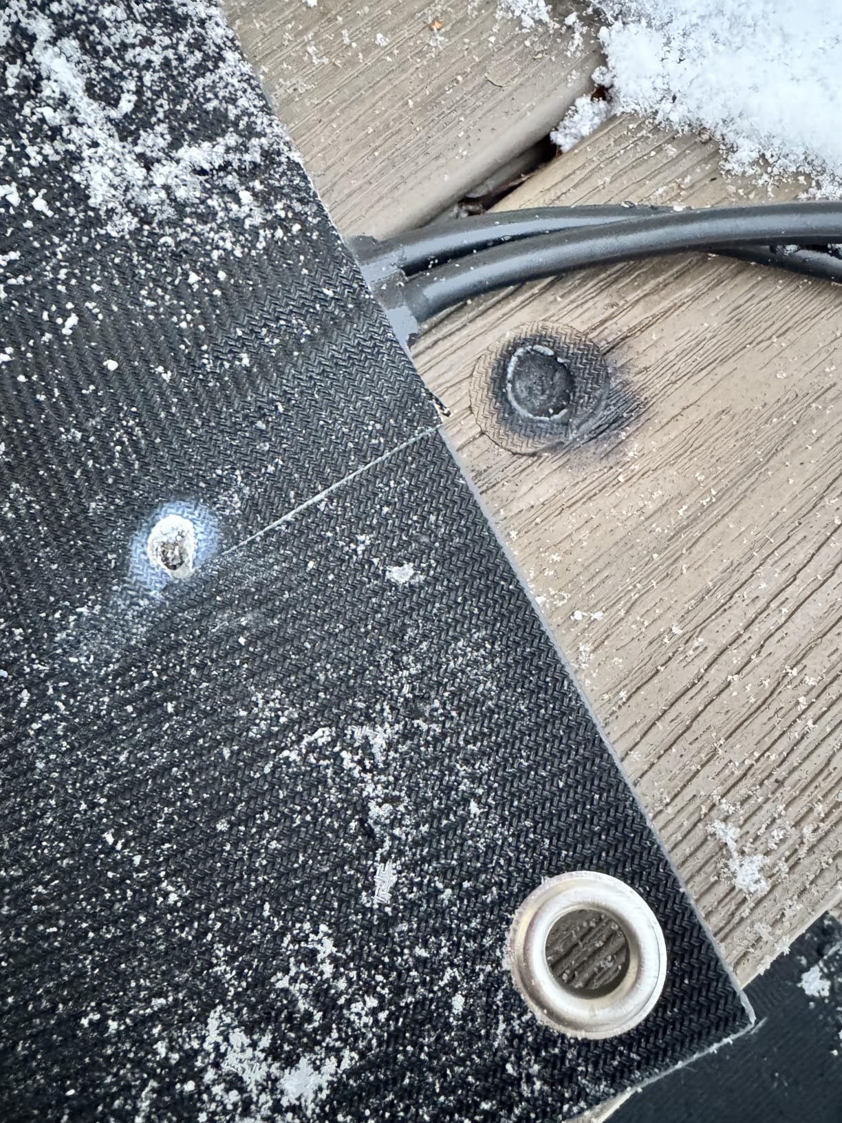 Snow Melting Mats, Heated Outdoor Mats for Walkways, Electric Snow Melting Mats for Decks and Sidewalks, Trusted No-Slip Snow and Ice Melt Heated Sidewalk Mat (10 x 30) 4PCS customer photo 2
