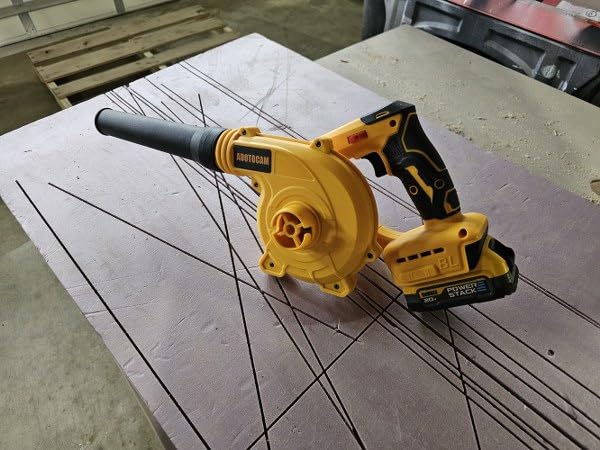 Roof Gutter Cleaning from The Ground, Leaf Blowers Cordless for Dewalt 20V Battery(Tool Only), 580CFM/180MPH, Brushless 3-Speed Motor for Gutter Cleaning Extension Attachment Kit for Garden,House customer photo 2