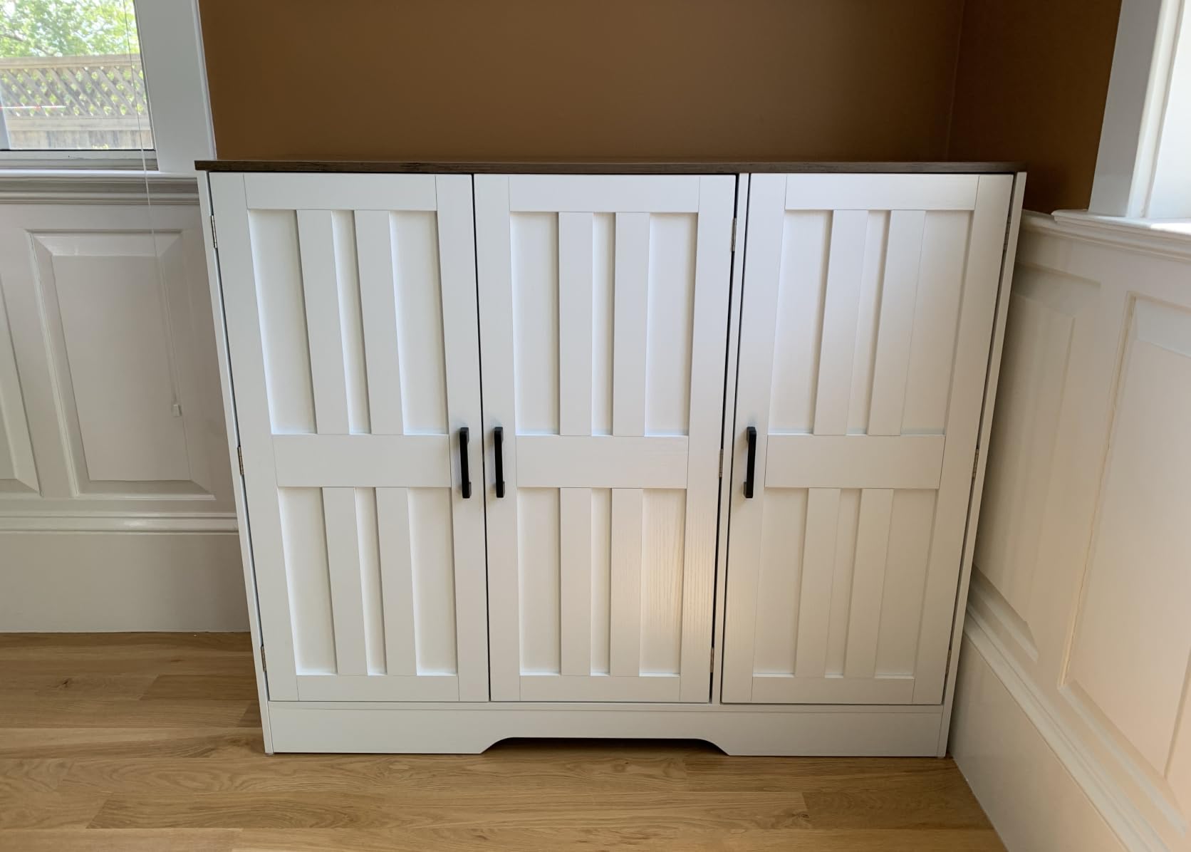 Modern Farmhouse Buffet Cabinet with Storage, 85