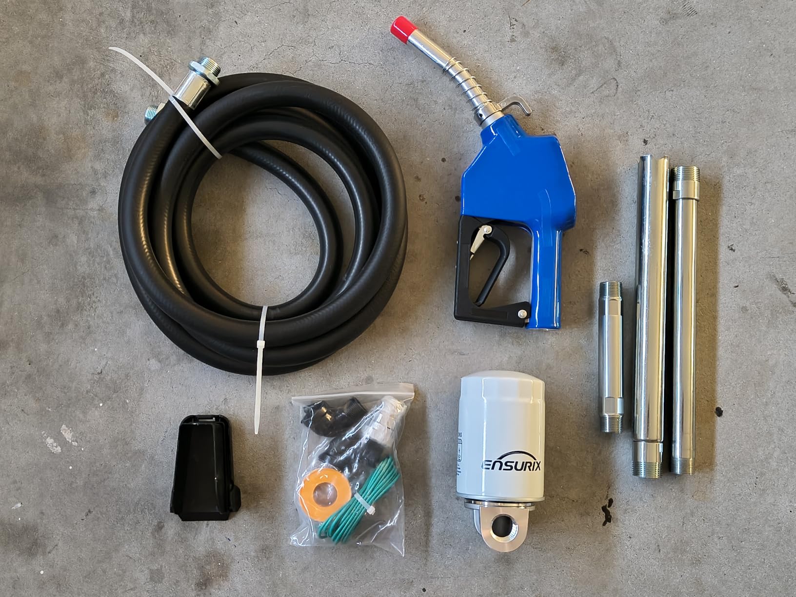 Gas & Diesel Fuel Transfer Pump 12V 20GPM | Heavy Duty Gas Transfer Pump, Explosion-Proof 12 Volt Transfer Pump Kit with Auto Nozzle, Hose & Filter for Transfer Tank customer photo 2