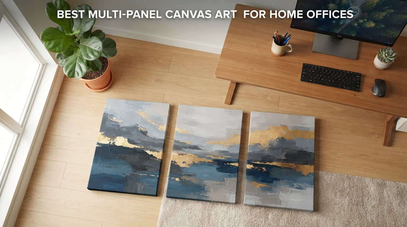 Best Multi-Panel Canvas Art for Home Offices