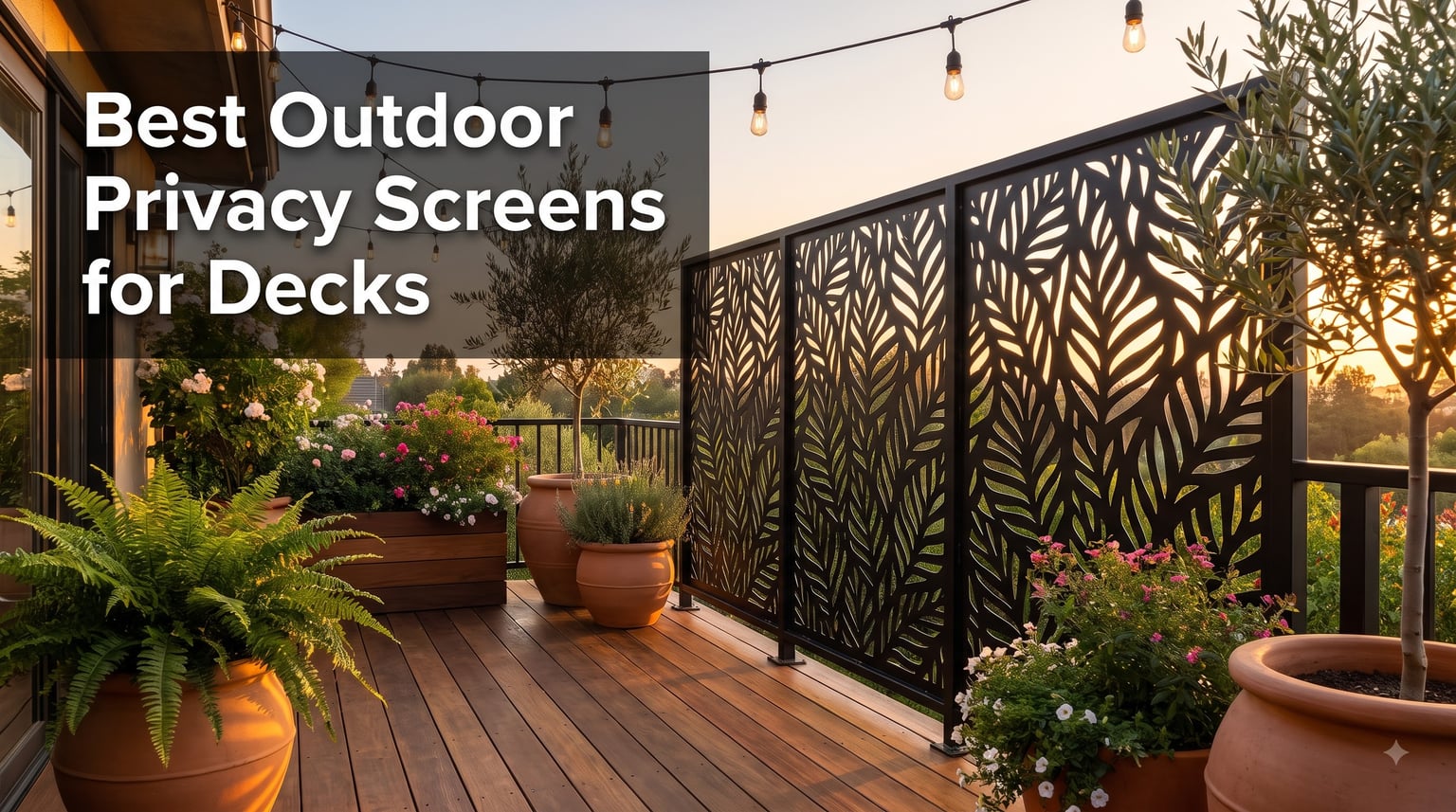 Best Outdoor Privacy Screens for Decks