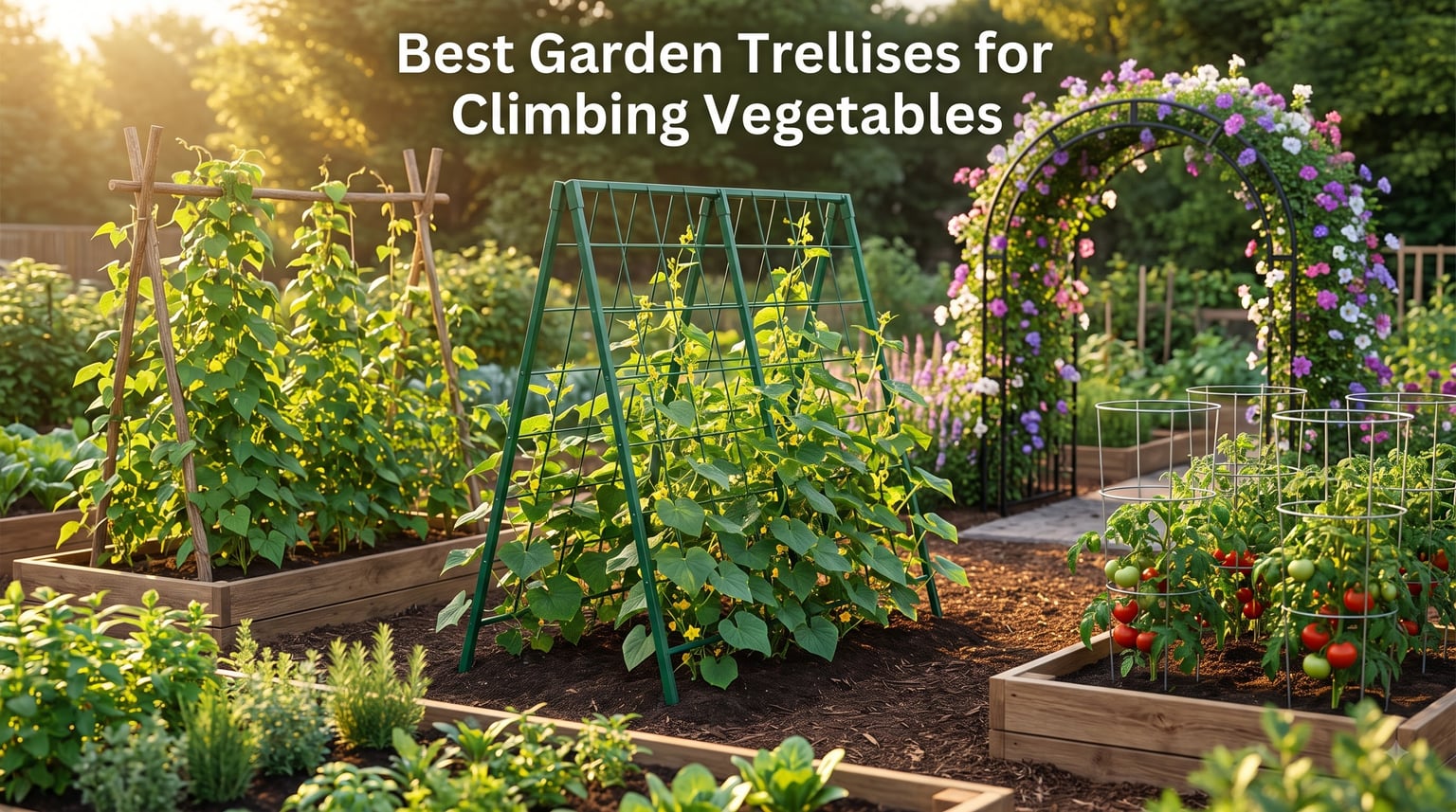 Best Garden Trellises for Climbing Vegetables