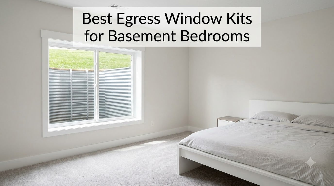 Best Egress Window Kits for Basement Bedrooms