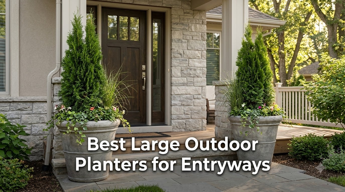 Best Large Outdoor Planters for Entryways