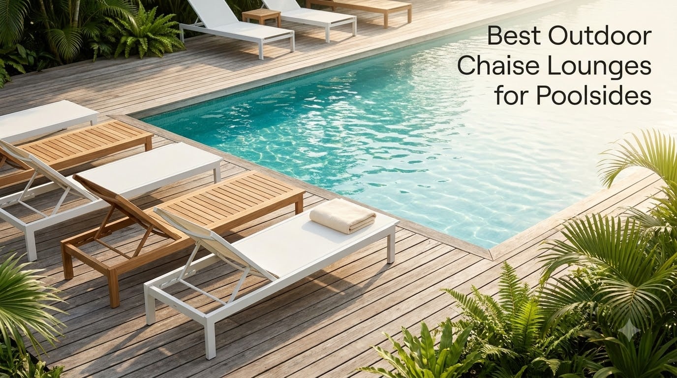 Best Outdoor Chaise Lounges for Poolsides