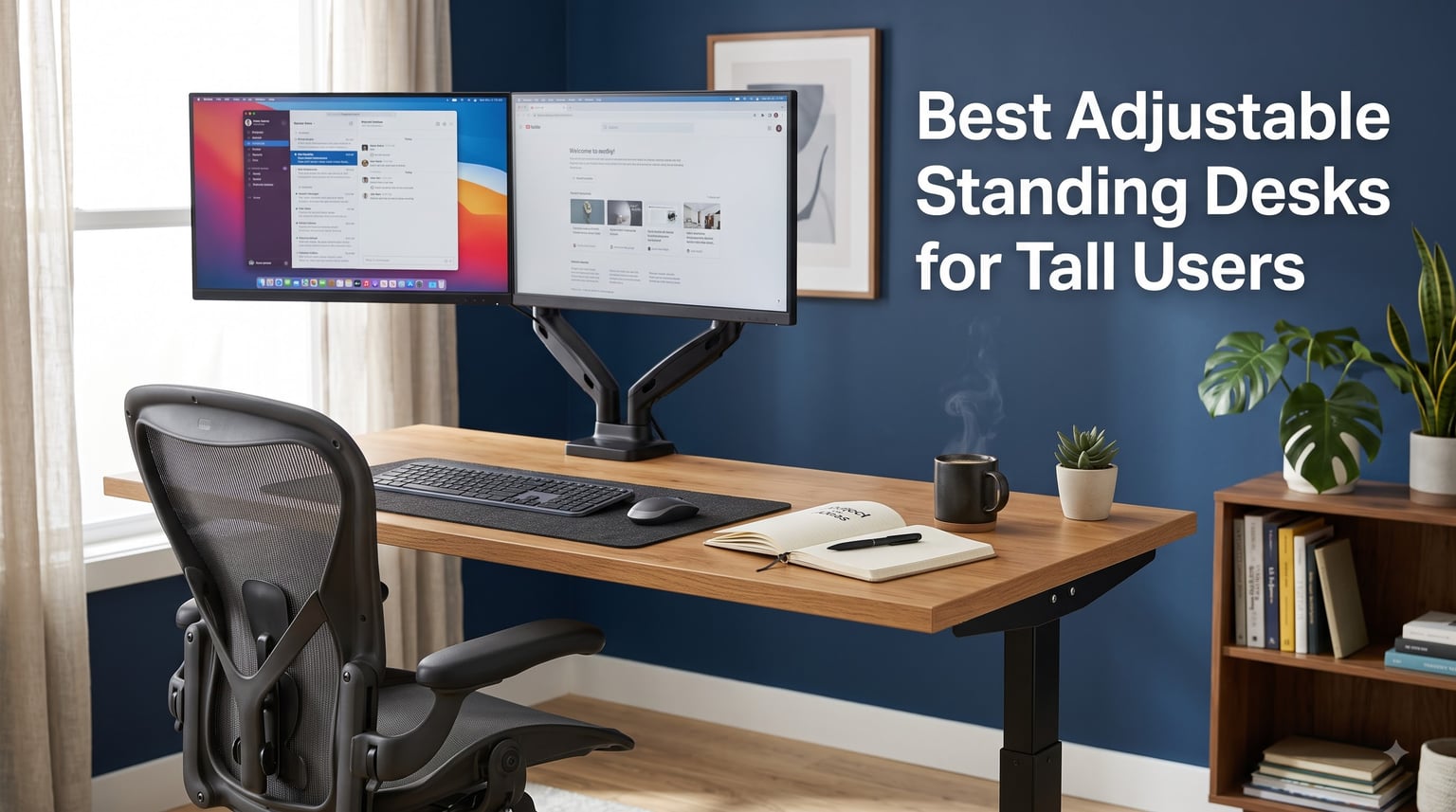 Best Adjustable Standing Desks for Tall Users
