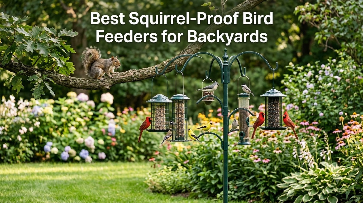 Best Squirrel-Proof Bird Feeders for Backyards