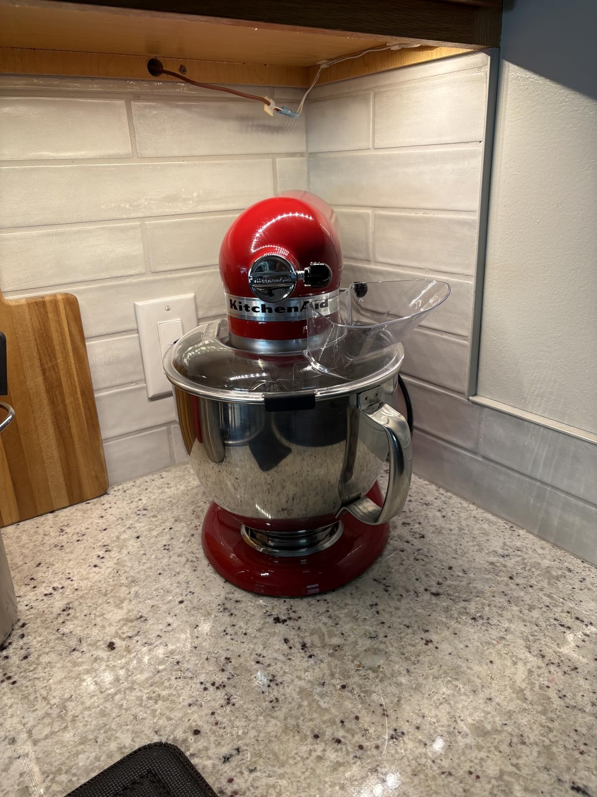 KitchenAid Artisan, 5-Qt Tilt Head Stand Mixer, KSM150PS, White customer photo 1