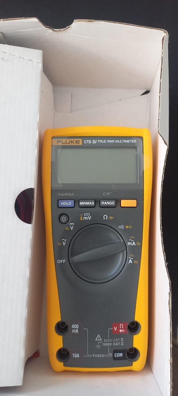 Fluke 179 Multimeter with Backlight, Includes Built-In Thermometer to Measure Temperature, Measures True-RMS AC Current and Voltage, Frequency, Capacitance, Resistance, Continuity and Diode customer photo 1