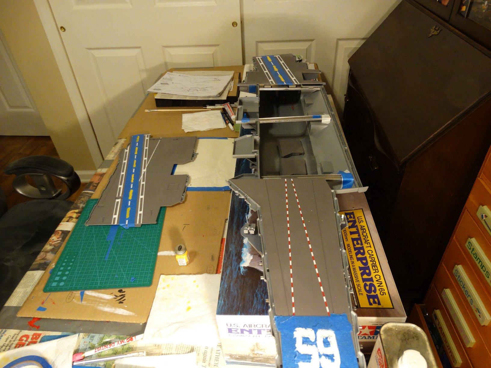 Tamiya 78007 1/350 USS Enterprise Aircraft Carrier Plastic Model Boat Kit customer photo 2