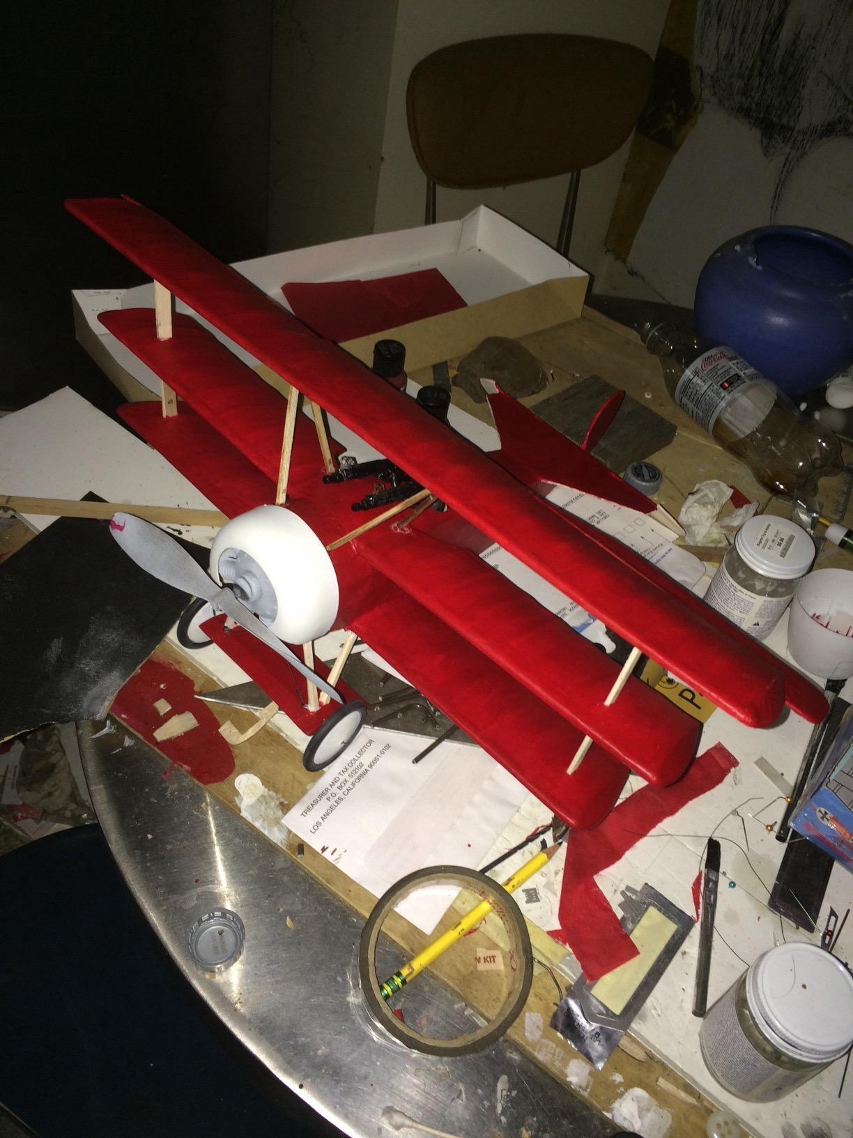 Guillow's Fokker DR1 Triplane Laser Cut Balsa Model Kit - 20 in Wingspan customer photo 2