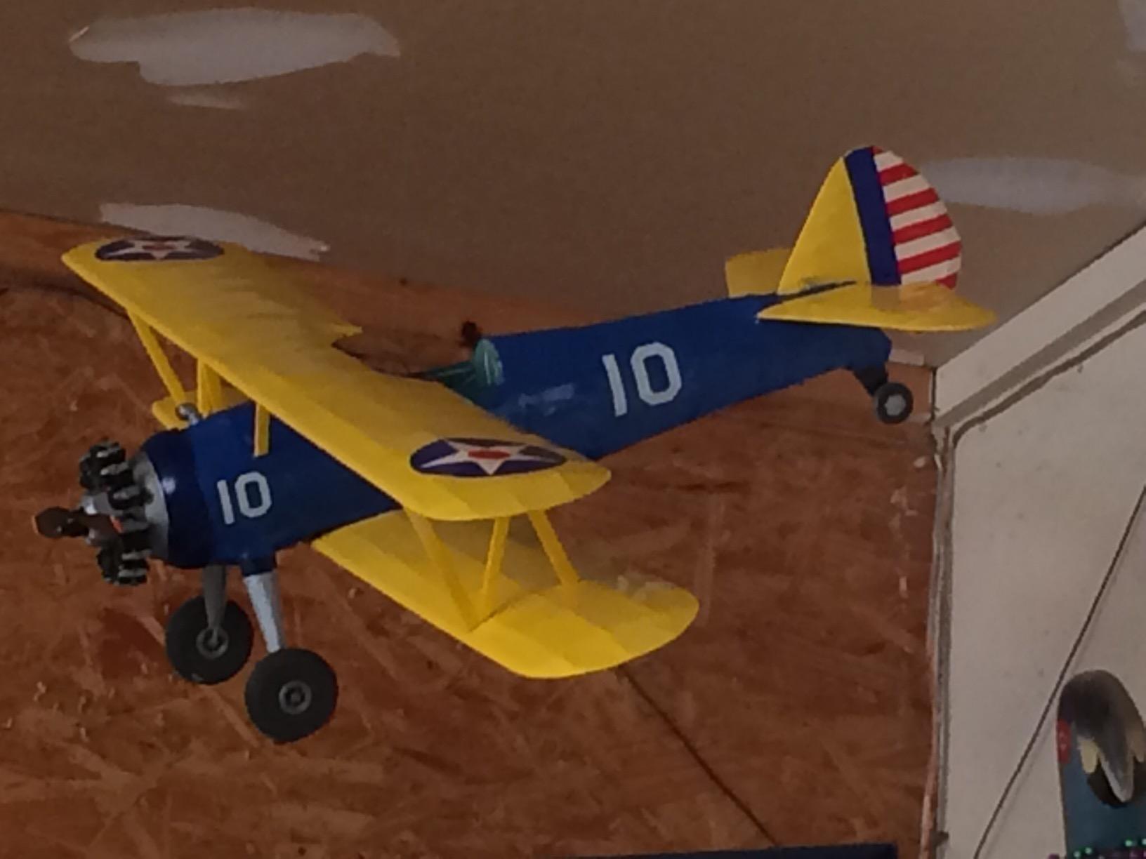 Guillow's Stearman PT-17 Model Kit, Navy PT-17 Biplane, 28-in Wingspan customer photo 1