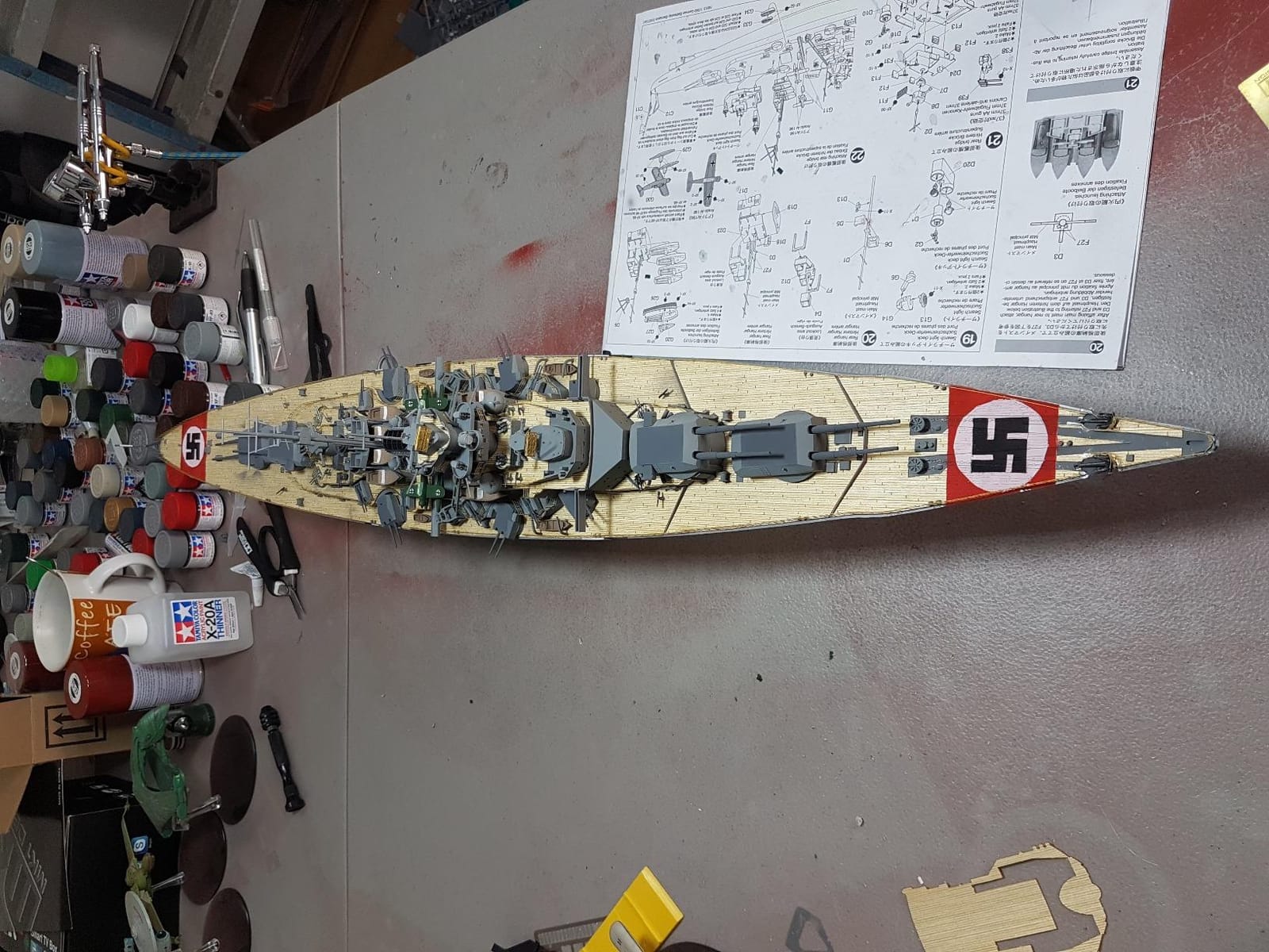 Tamiya 78013 1/350 German Battleship Bismarck Plastic Model Boat Kit customer photo 1