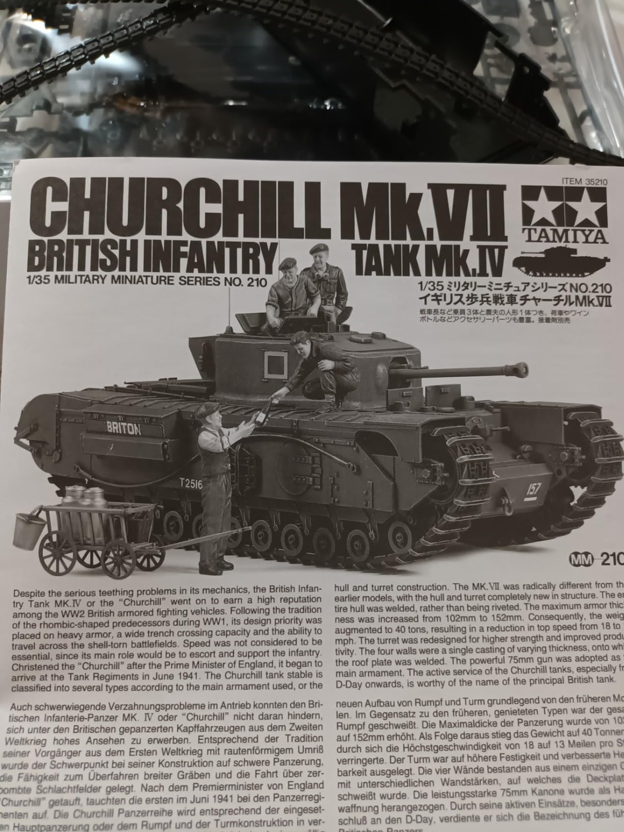 Tamiya America, Inc 1/35 British Churchill MKVII Tank, TAM35210 customer photo 1