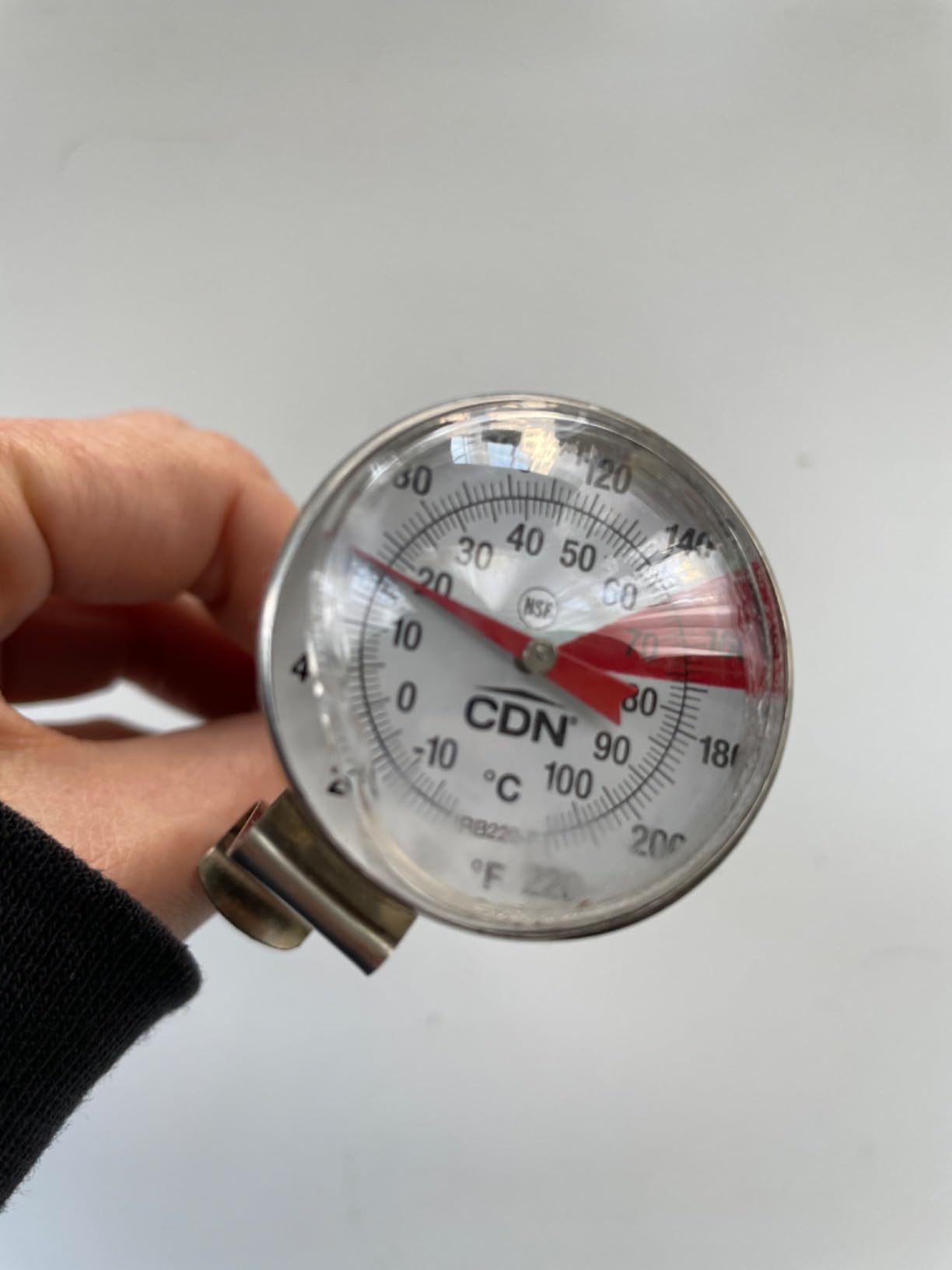 CDN ProAccurate Instant Read Beverage Frothing Thermometer with Clip, 5