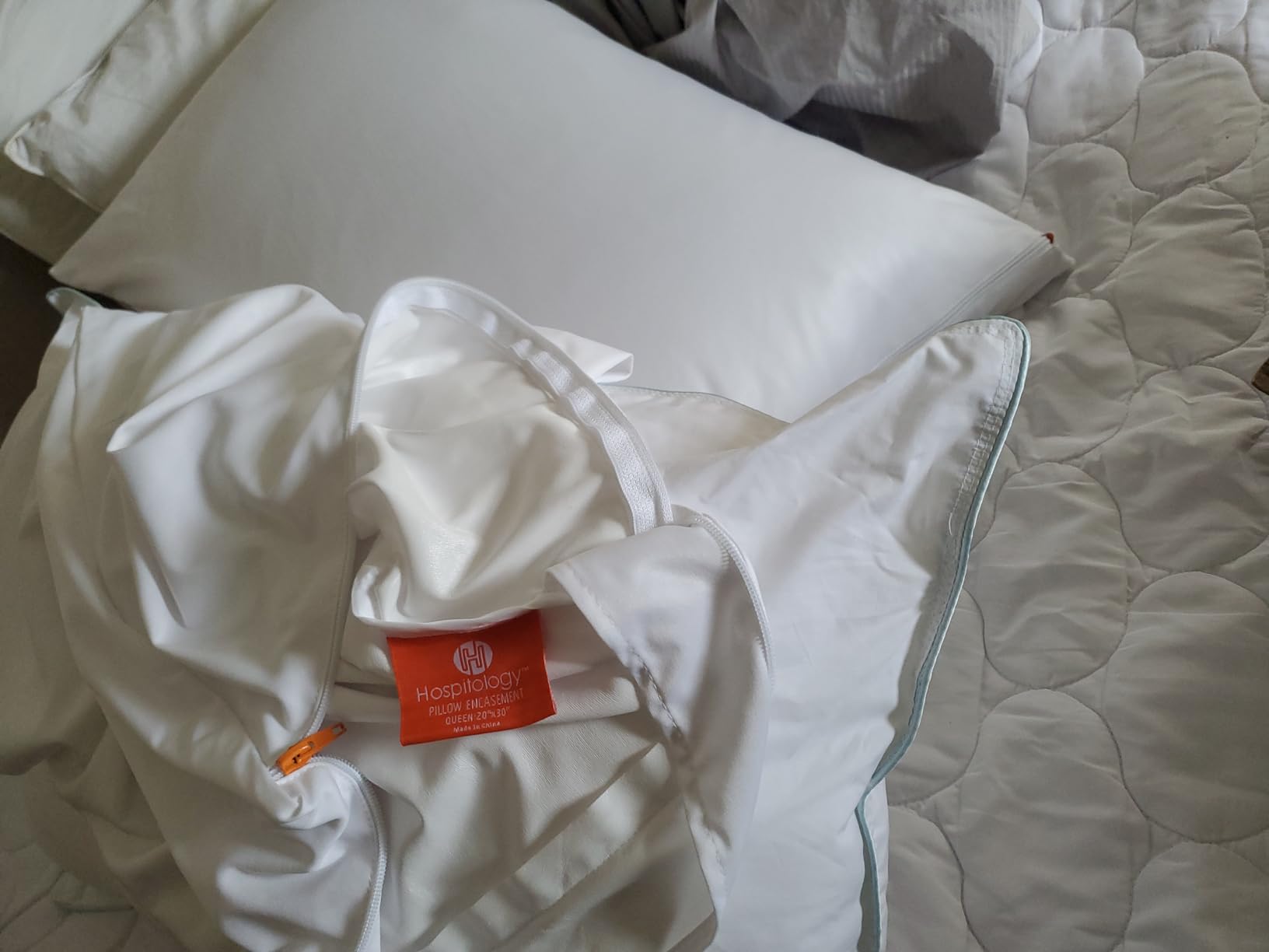 HOSPITOLOGY PRODUCTS Pillow Encasement- Zippered Bed Bug Dust Mite Proof Hypoallergenic - Sleep Defense System - Standard - Waterproof - Set of 2 - 20
