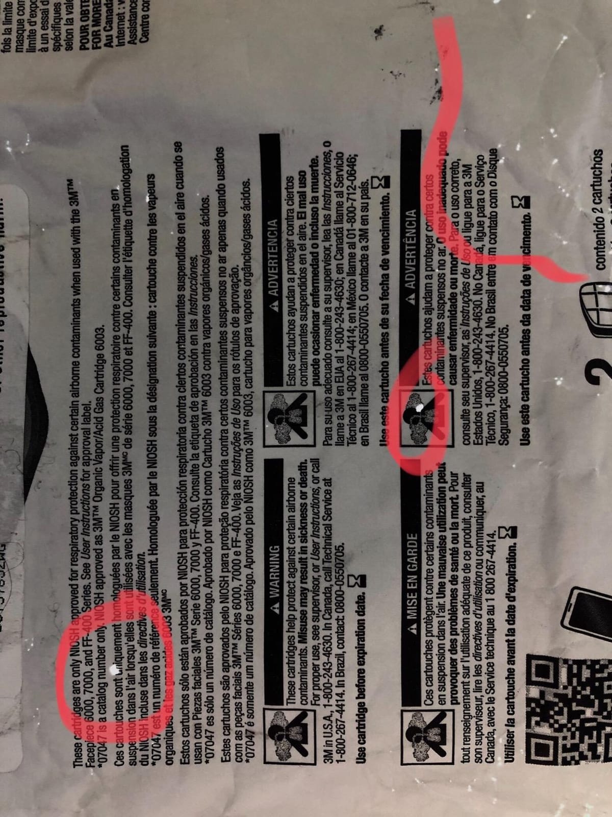 3M Respirator Cartridge 6003, NIOSH Approved, 1 Pair | Helps Protect Against Organic Vapors or Acid Gases customer photo 1