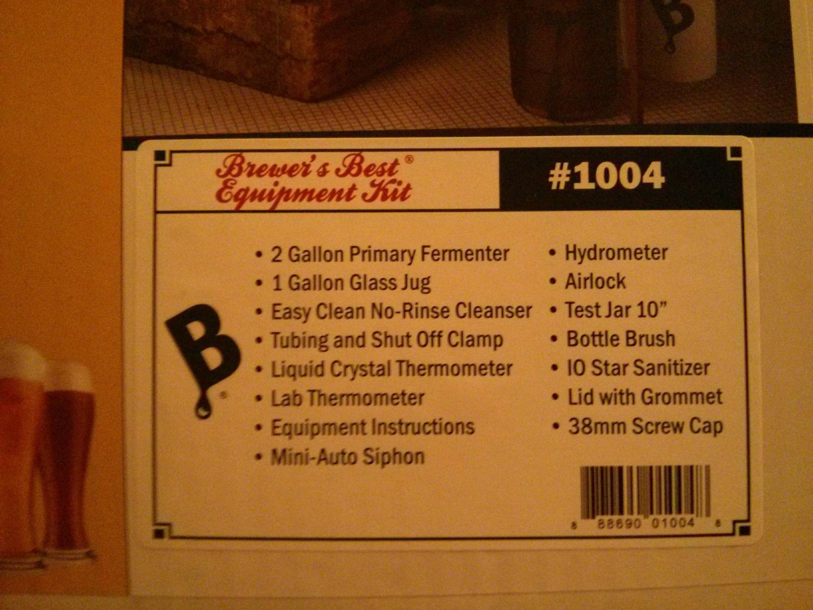 Brewer's Best 1 Gallon Beer Equipment Kit customer photo 1