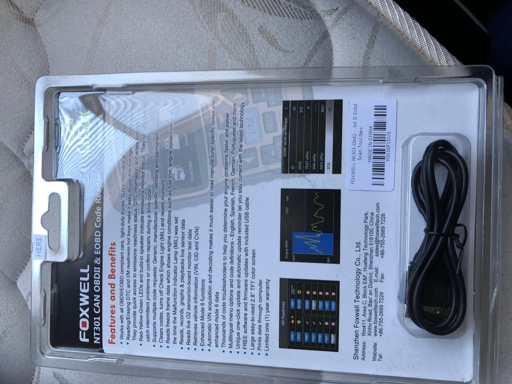FOXWELL NT301 OBD2 Scanner Live Data Professional Mechanic OBDII Diagnostic Code Reader Tool for Check Engine Light customer photo 1